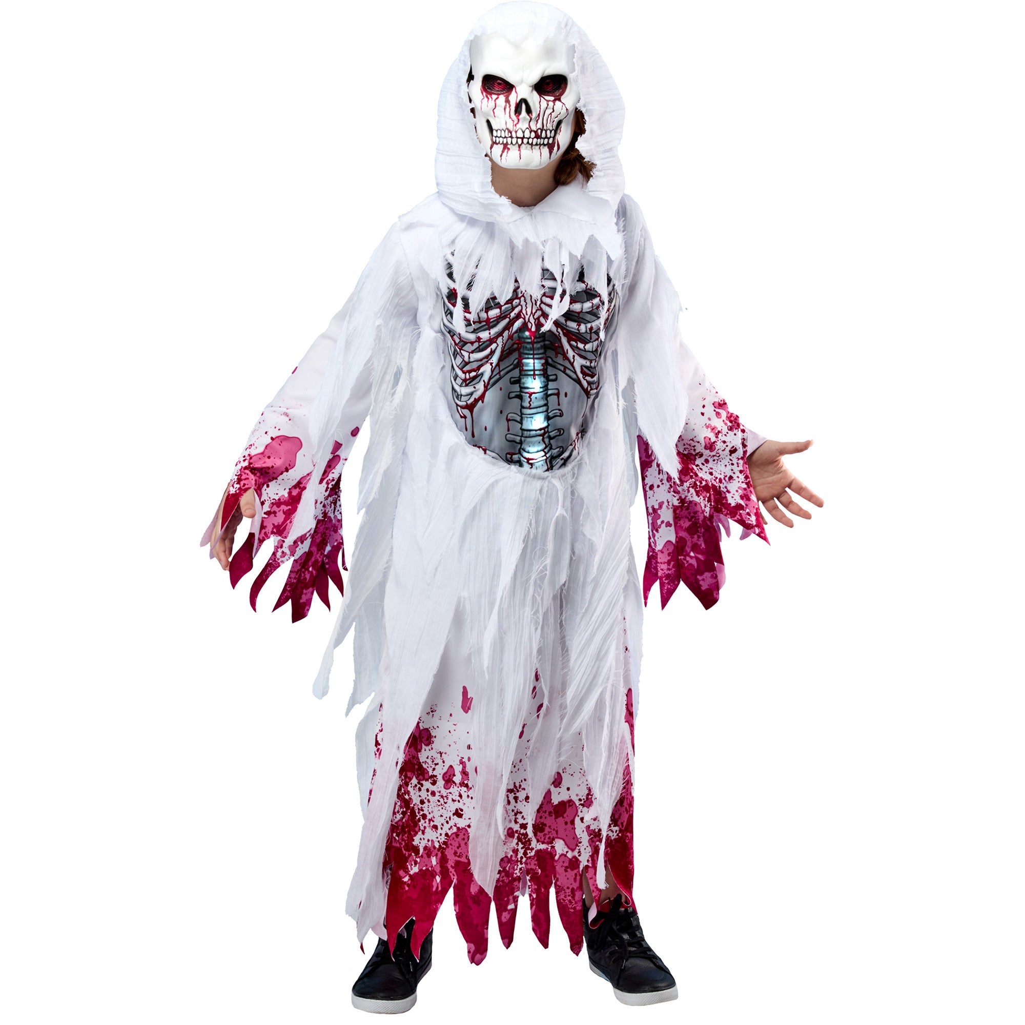Light Up Bloody Ghost Costume for Boys