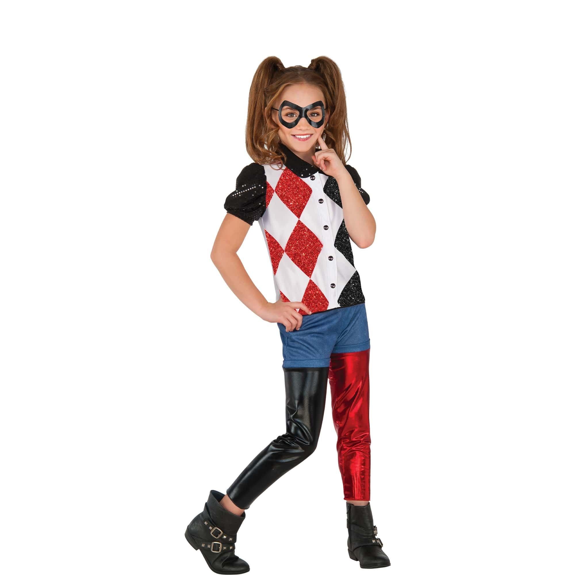 Girls' DC Superhero Girls Harley Quinn Shirt and Accessory Set