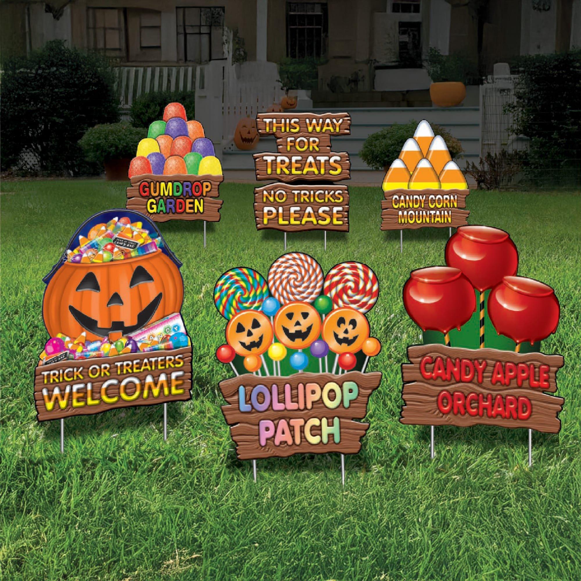 13-inch Trick or Trick Candy Lawn Decoration - 6 Piece