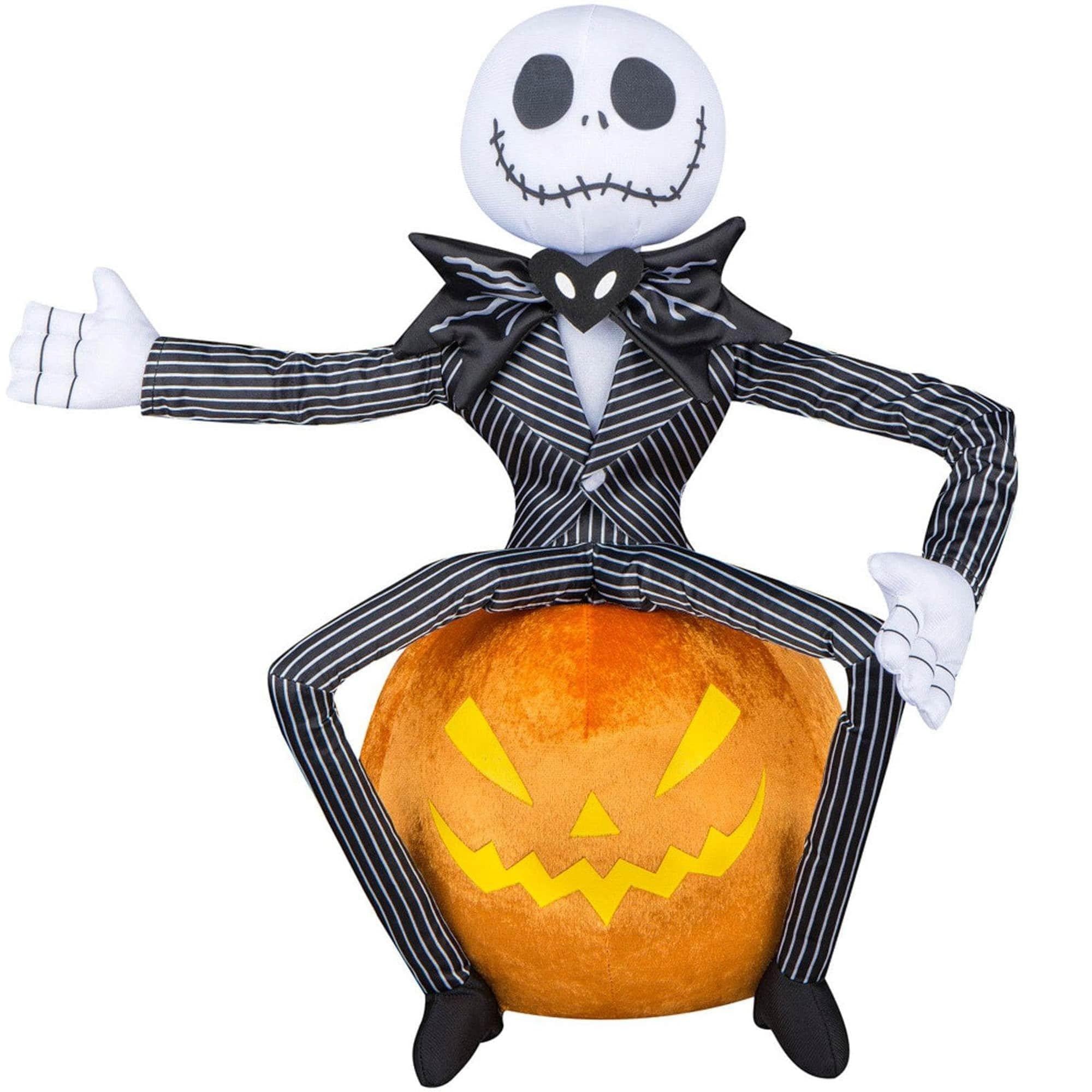 18-inch The Nightmare Before Christmas Jack On Pumpkin Plush Front Door Greeter