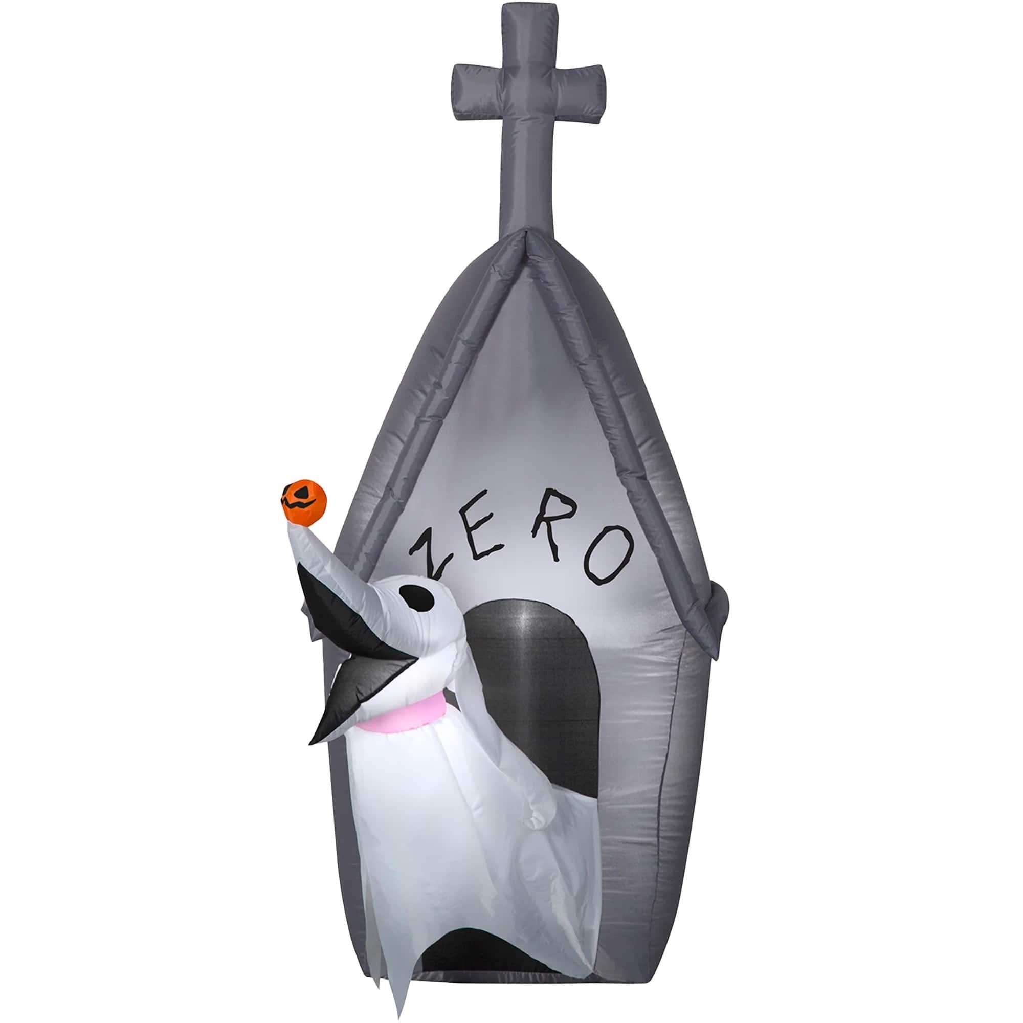 5 Foot The Nightmare Before Christmas Zero and Doghouse Light Up Halloween Inflatable Lawn Decoration