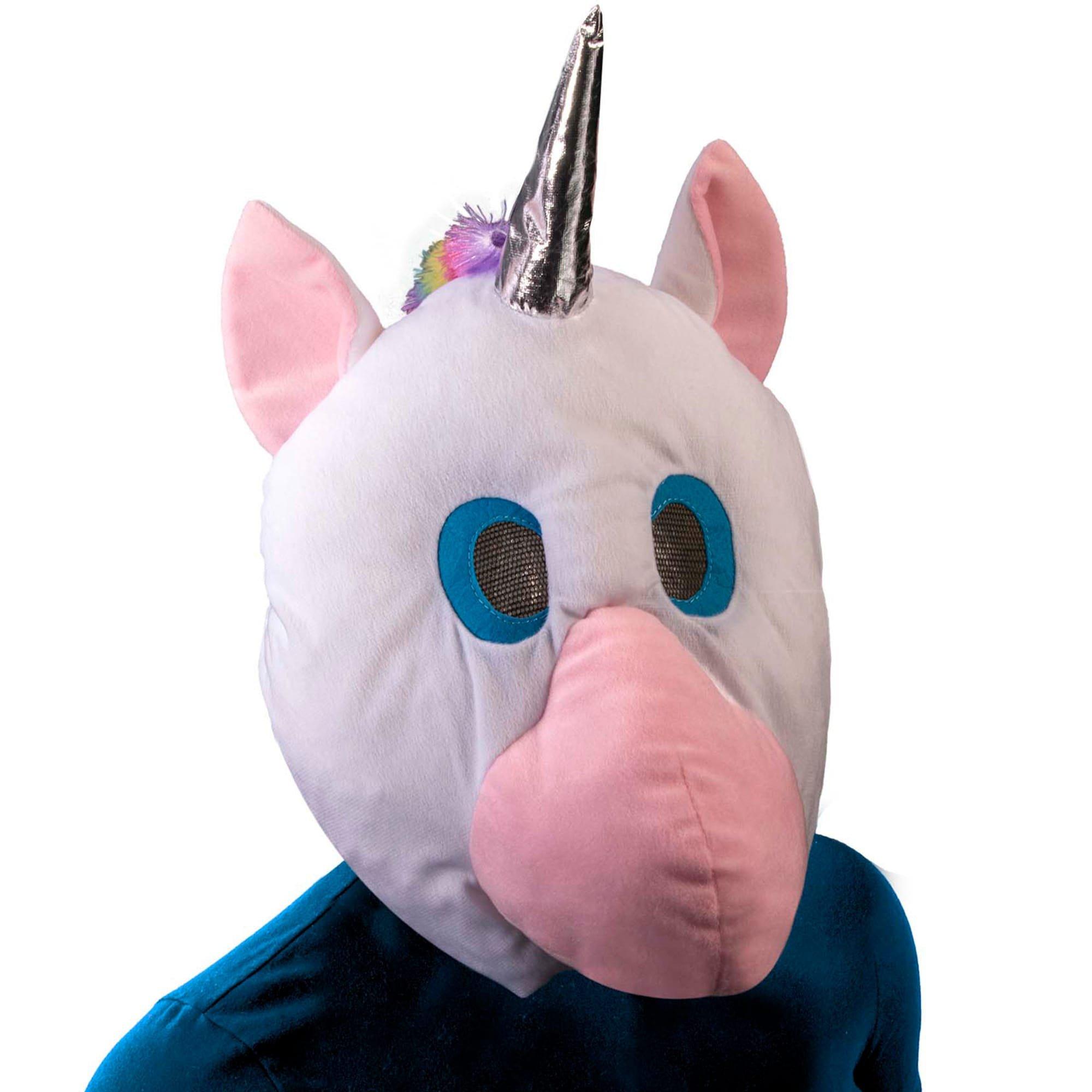 Adult Unicorn Mascot Head Costume Mask