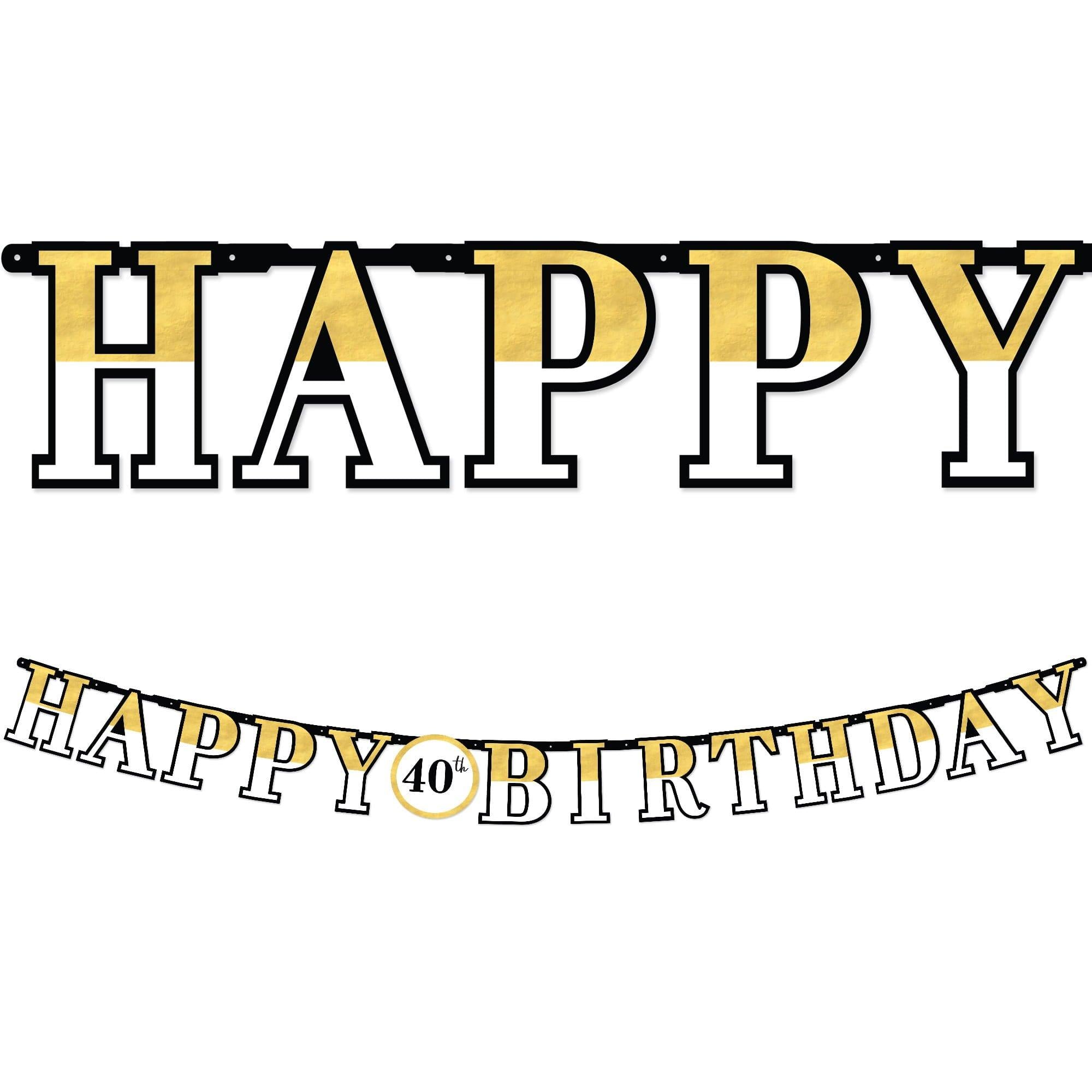 Add-An-Age Party Of The Ages Letter Banner