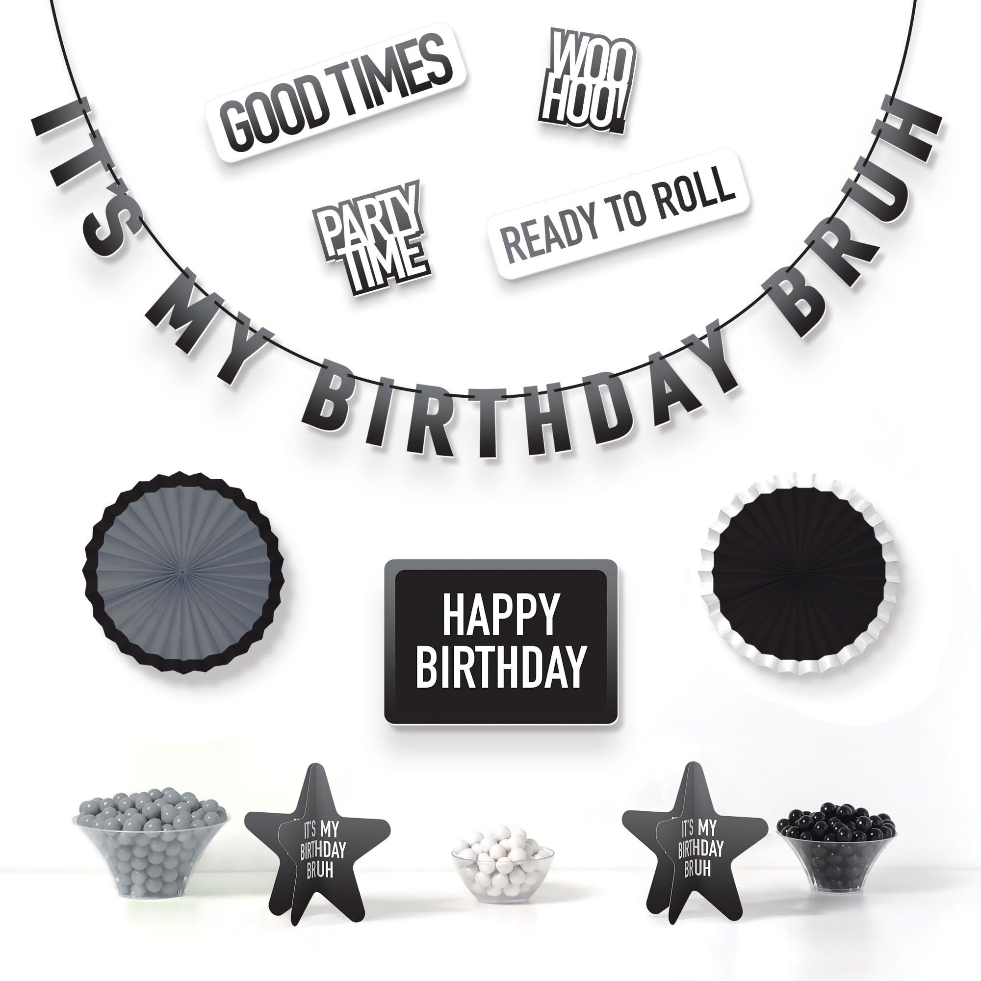 It's My Birthday Bruh Decoration Kit, 10pc