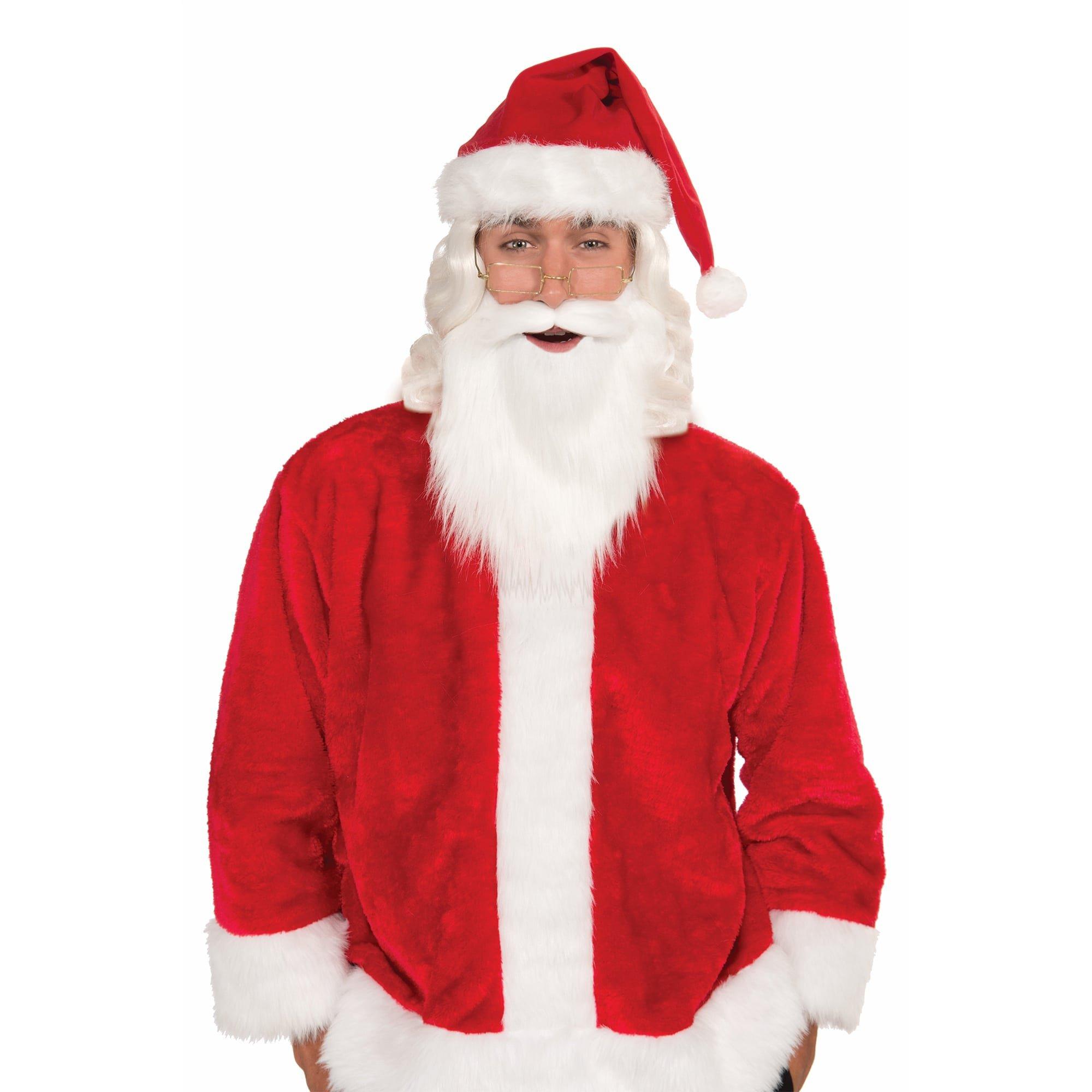Adult White Santa Beard and Mustache