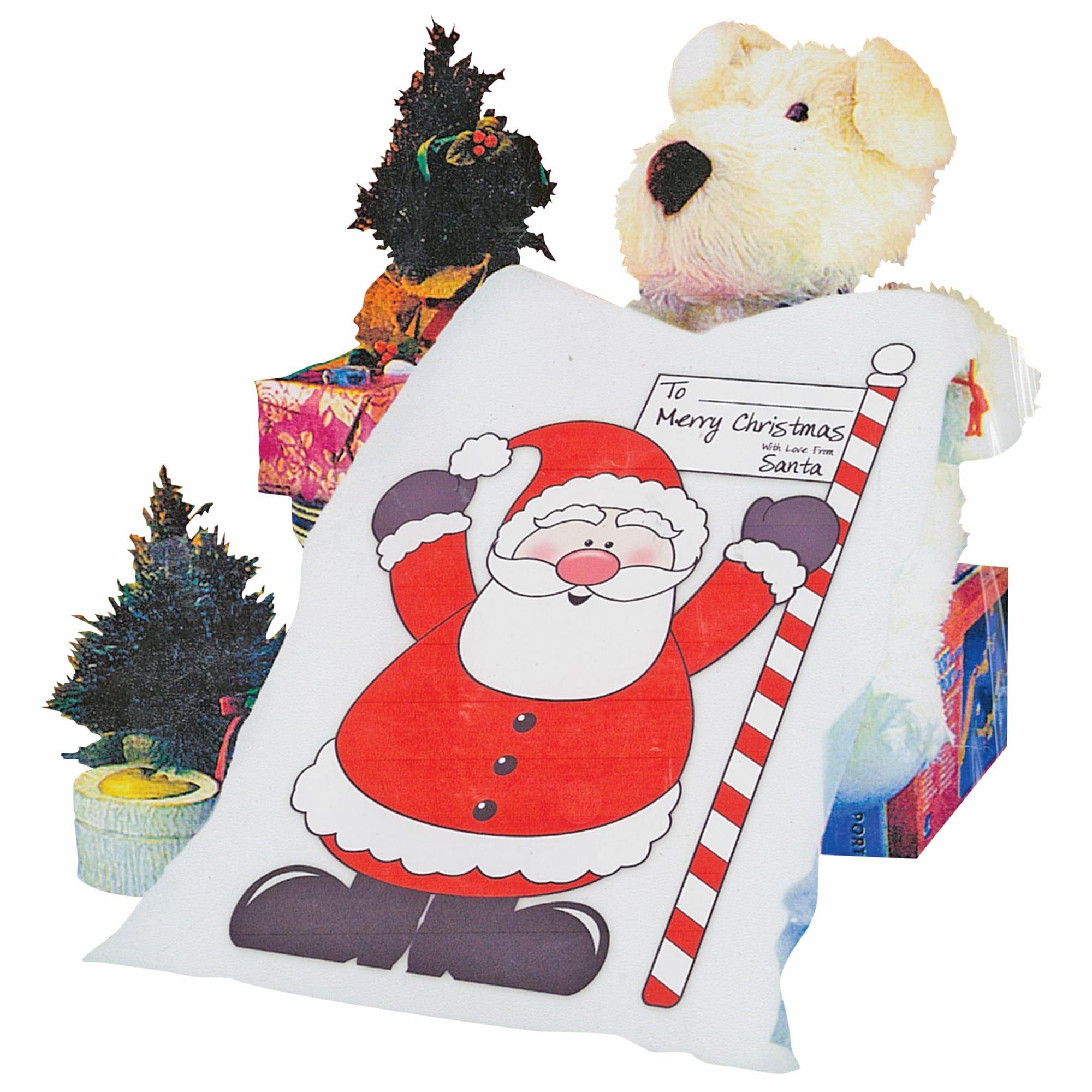 Santa Gift Bags - 3Pk