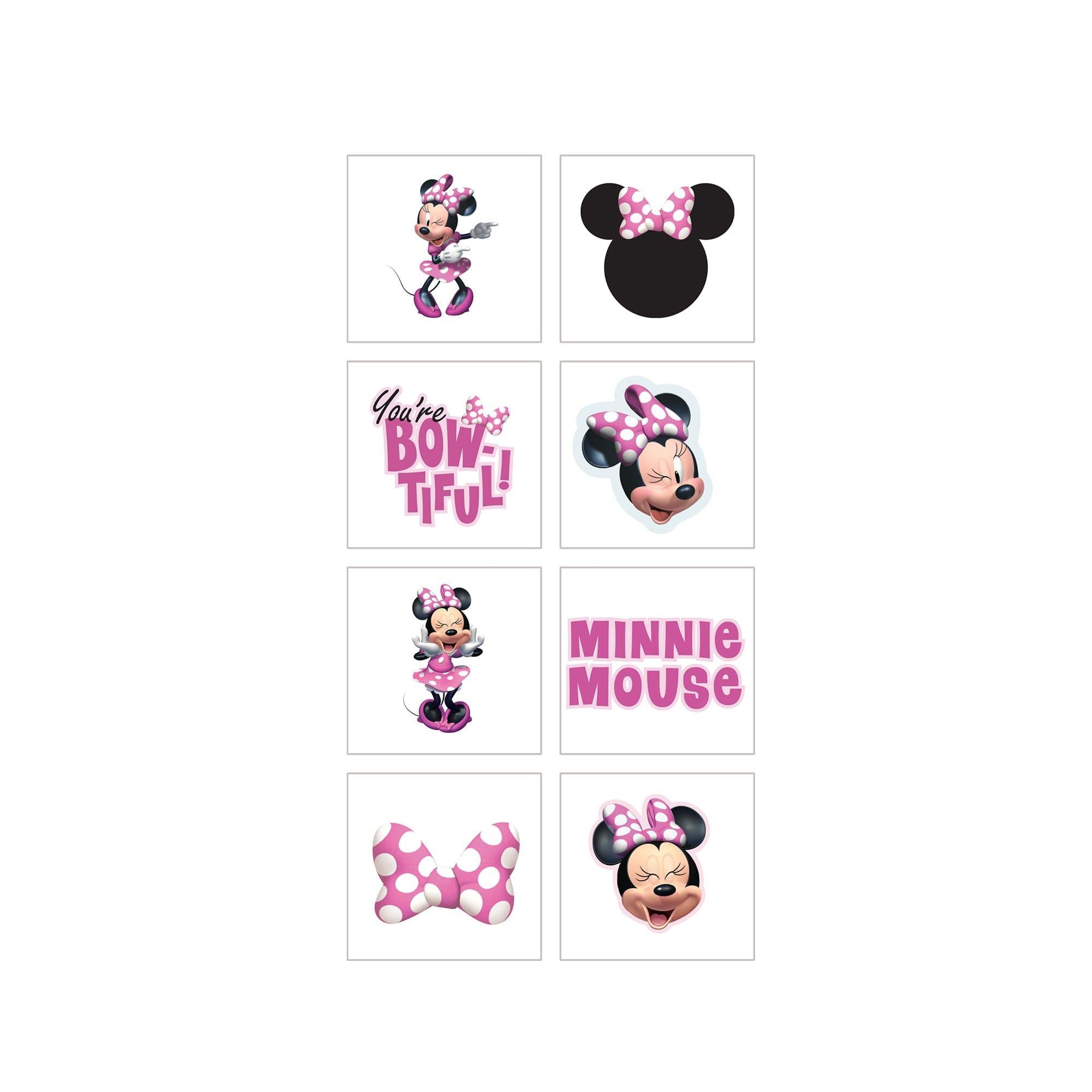 Minnie Mouse Tattoos, 8ct