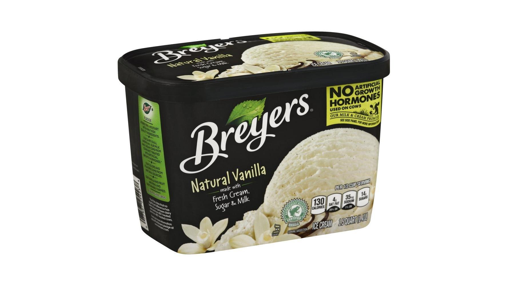 Breyers Ice Cream Natural Vanilla (1.5 qt)