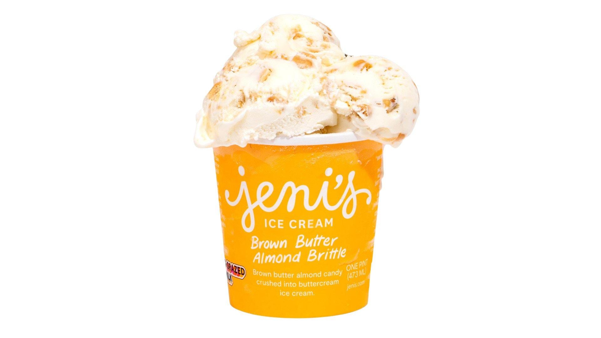 Jeni's Ice Cream Brown Butter Almond Brittle (1 pt)