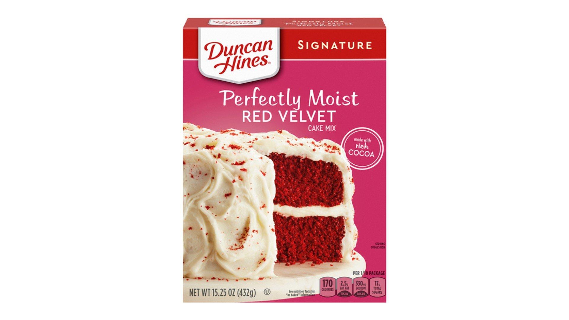 Duncan Hines Perfectly Moist Cake Mix Red Velvet (15.25 oz)