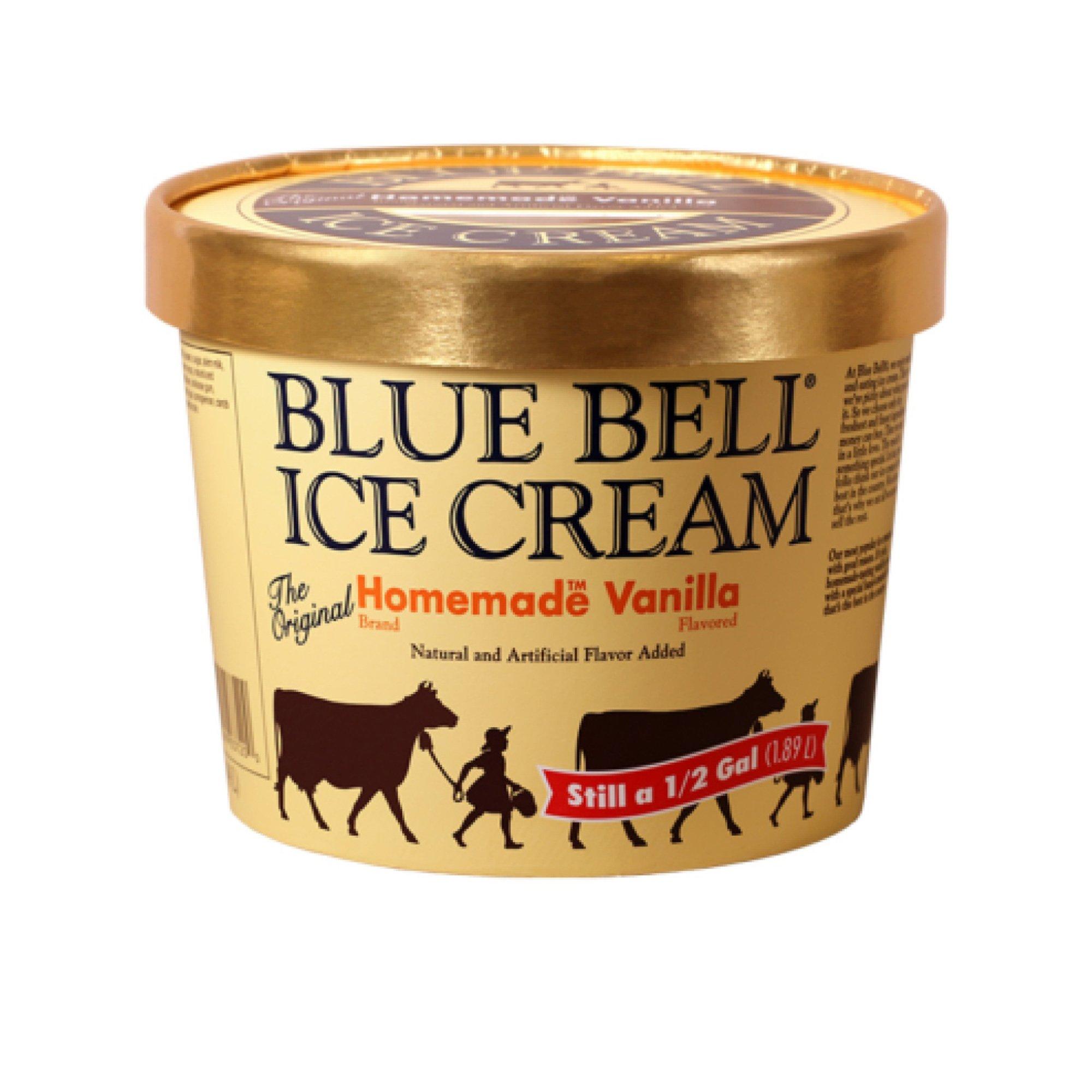 Blue Bell Ice Cream Homemade Vanilla (1/2 gal)