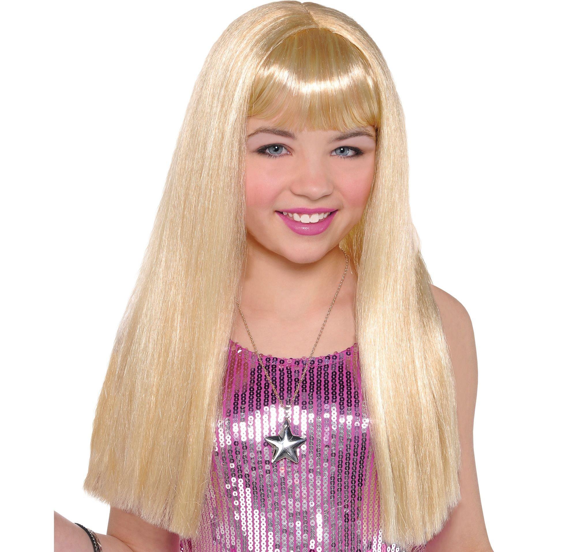 Child Long Blonde Wig