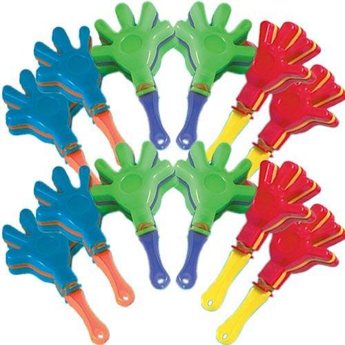 Mini Hand Clappers 12ct ?C Colorful Party Favor Noise Makers
