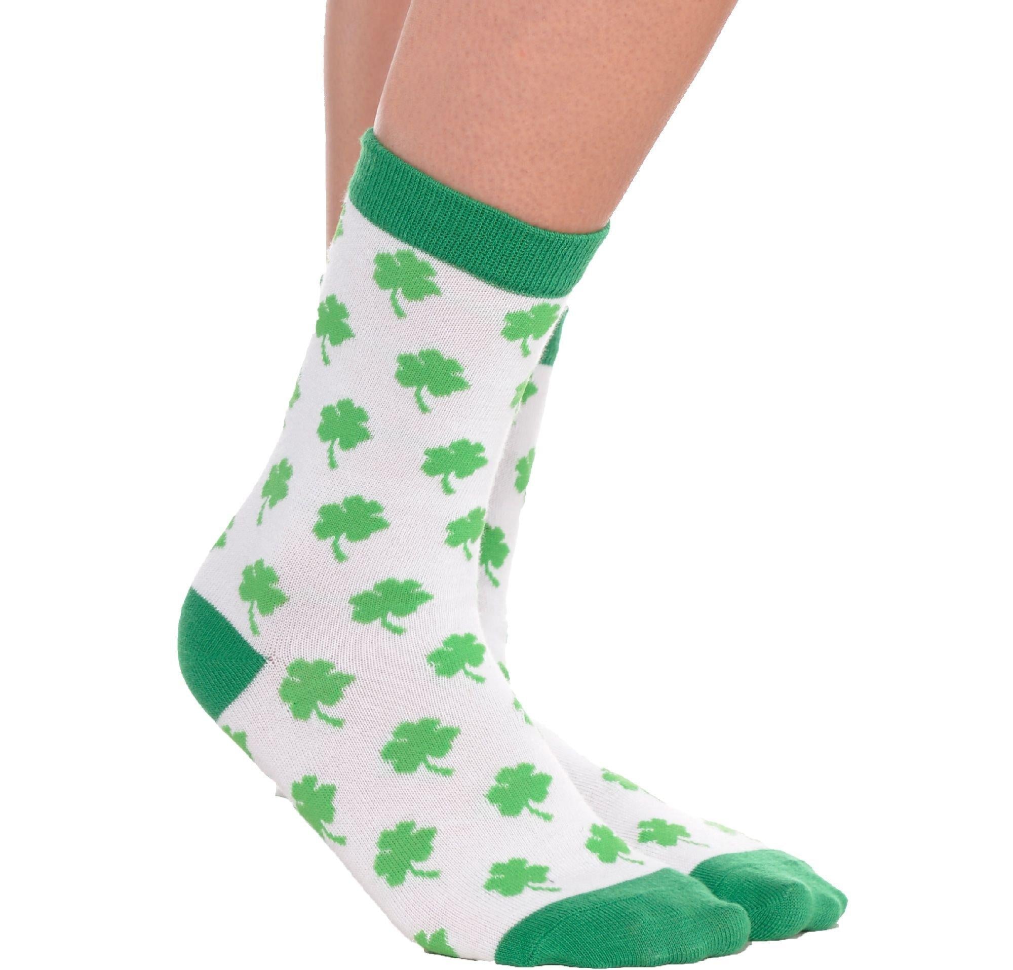Adult Shamrock Crew Socks