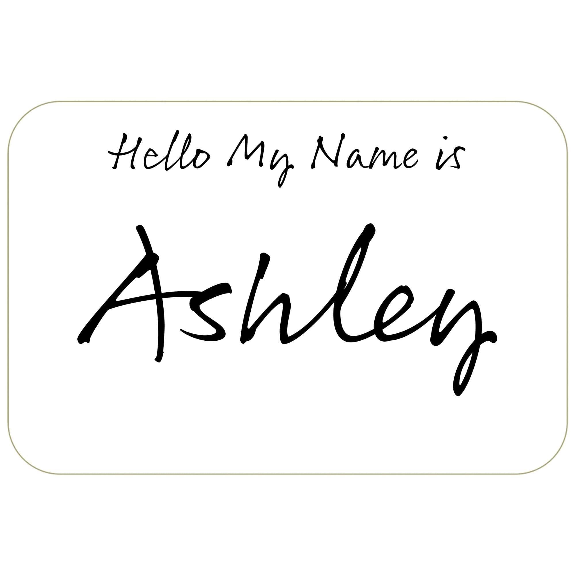 White Name Badges 100ct