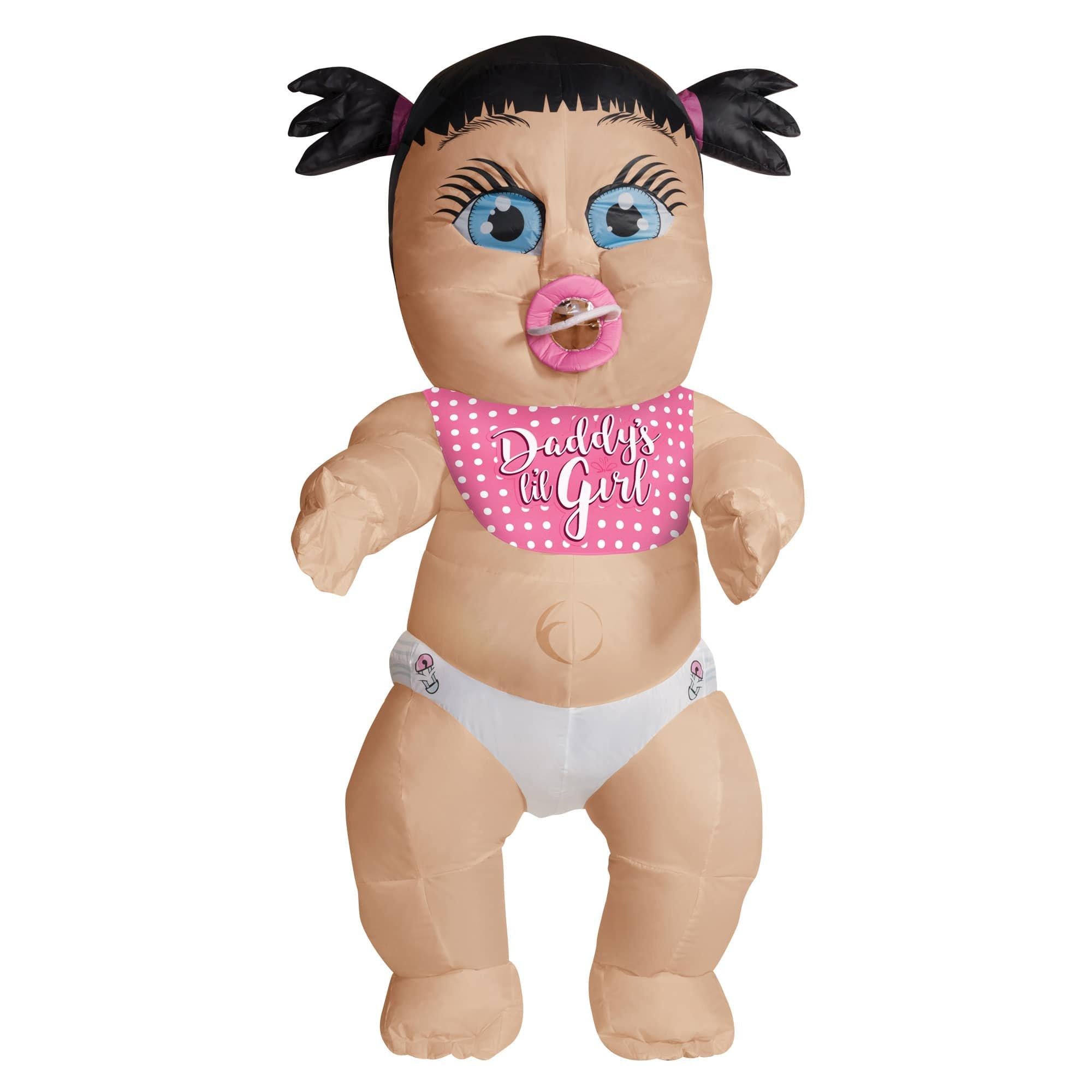 Adult Daddy's Lil Girl Big Baby Inflatable Costume