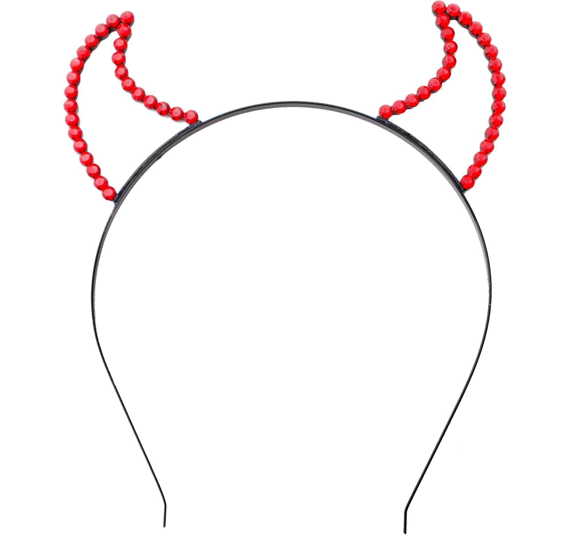 Rhinestone Devil Headband