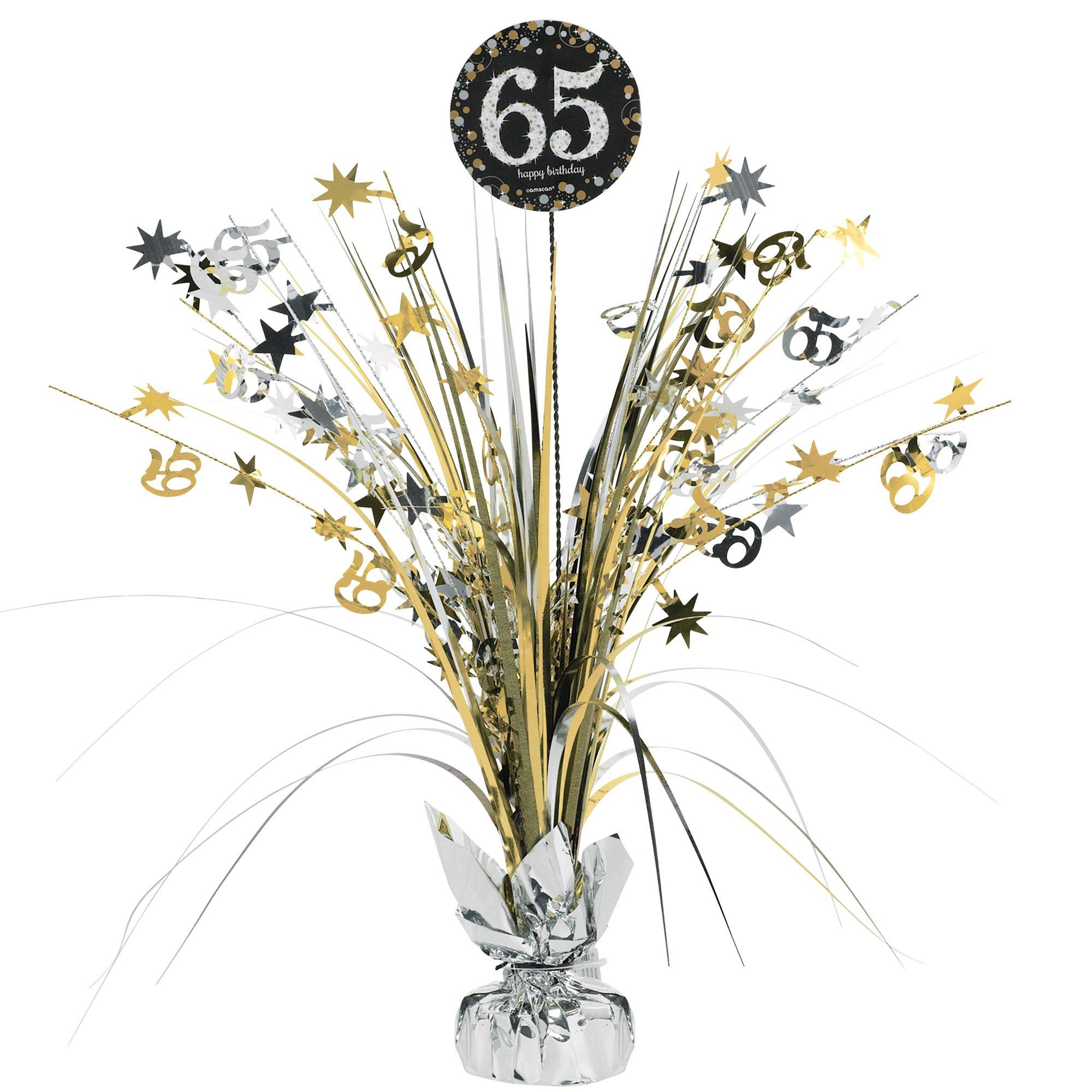 65th Birthday Spray Centerpiece - Sparkling Celebration