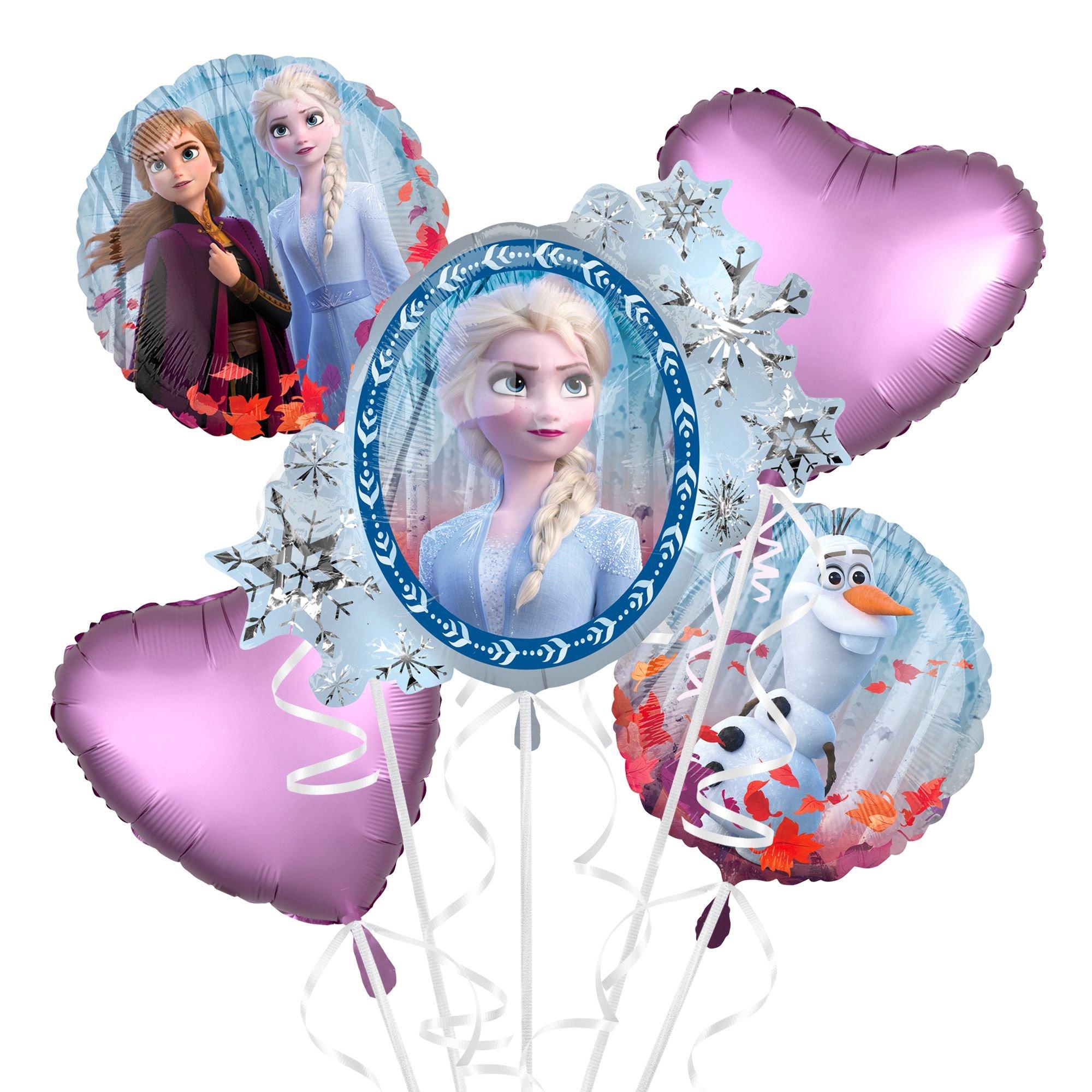 Frozen 2 Foil Balloon Bouquet, 5pc