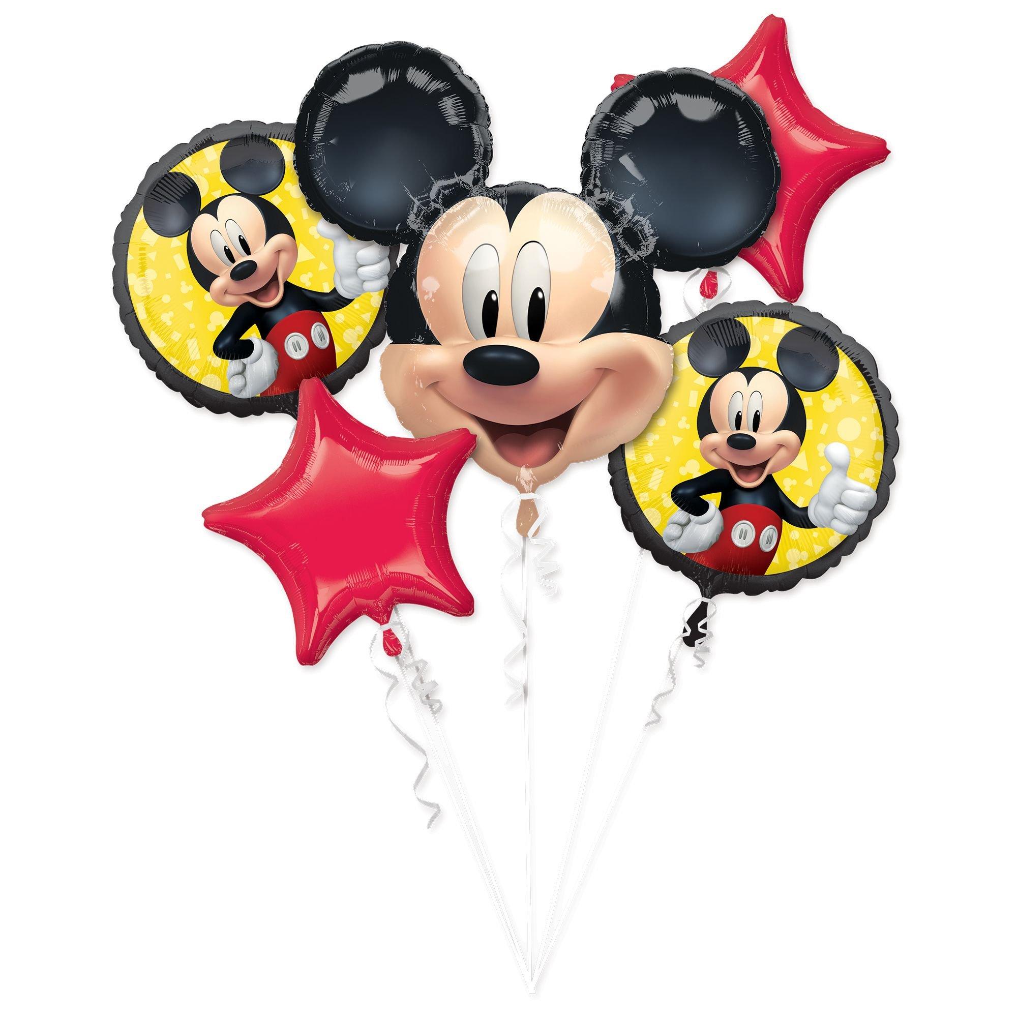 Mickey Mouse Forever Foil Balloon Bouquet, 5pc