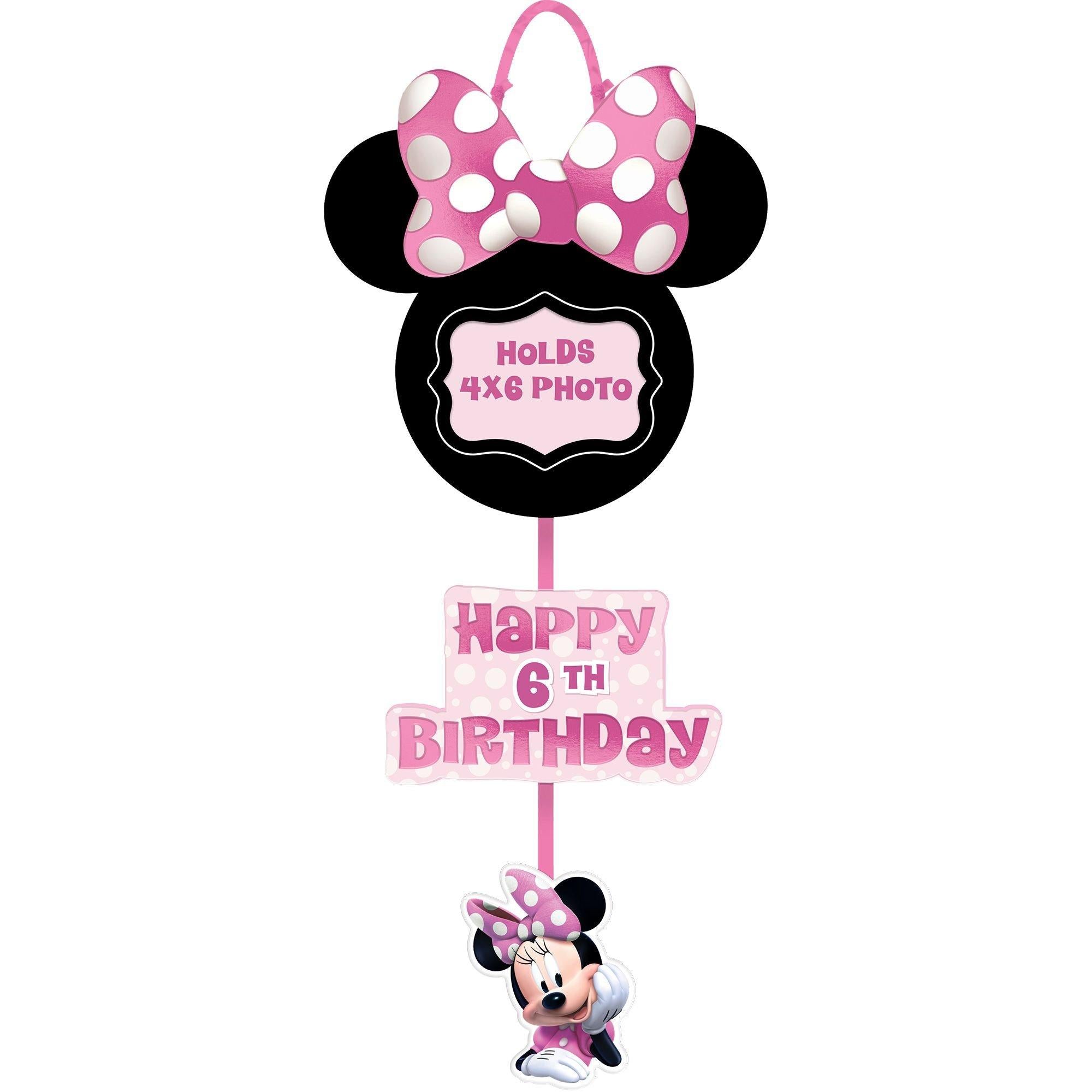 Minnie Mouse Forever Personalized Birthday Photo Sign