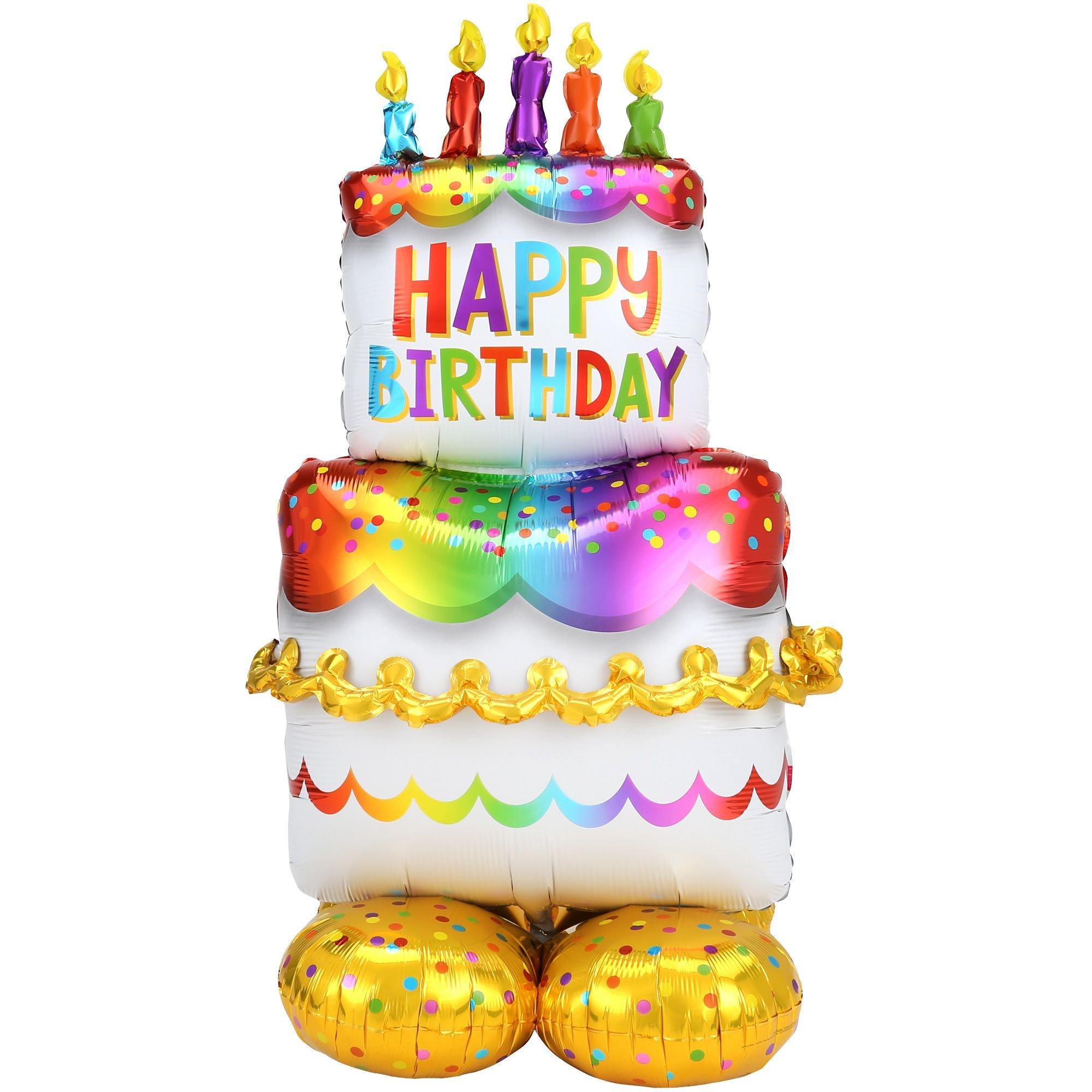 AirLoonz? Birthday Cake Balloon, 53in