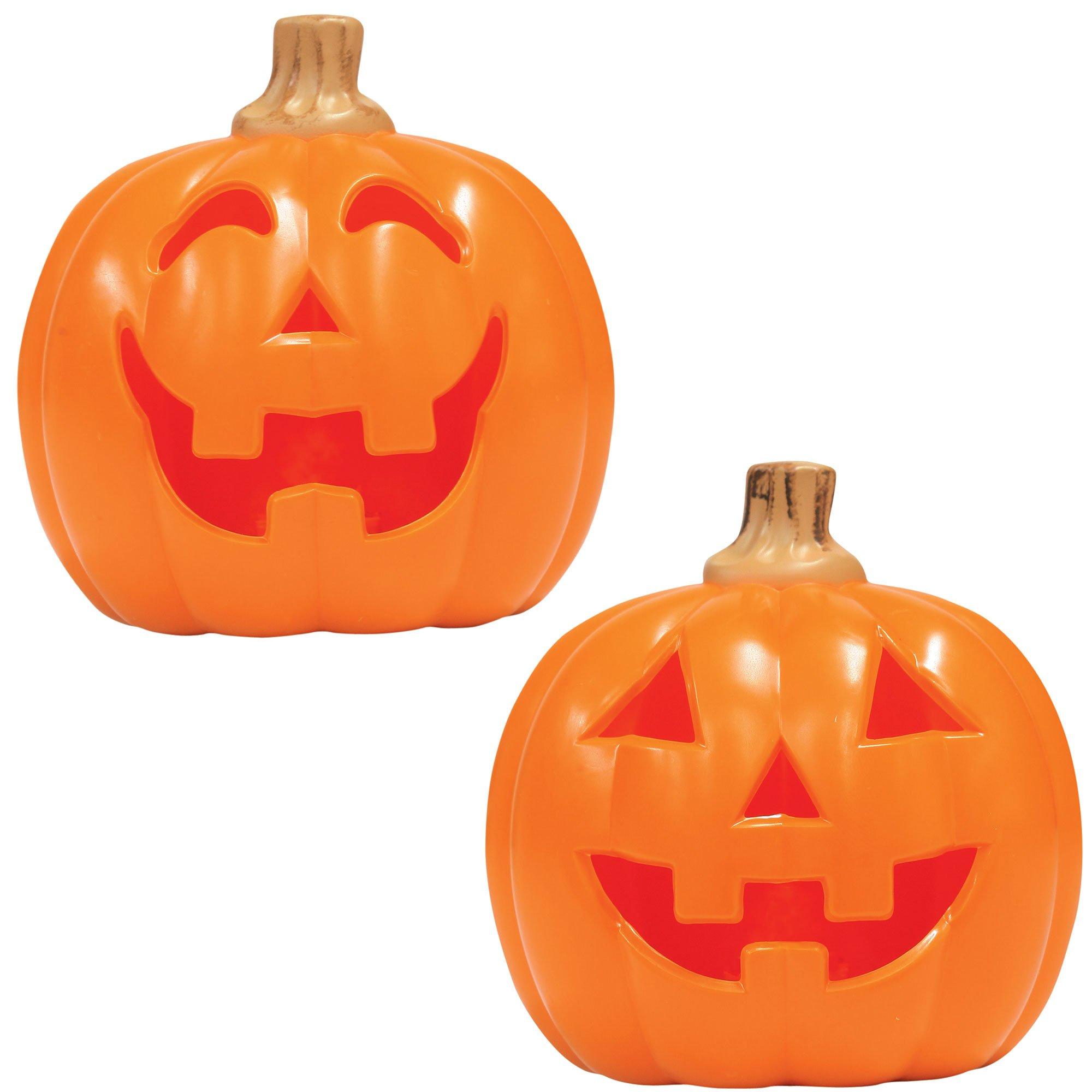 Light-Up Jack-o'-Lantern Decoration, 3in x 4in