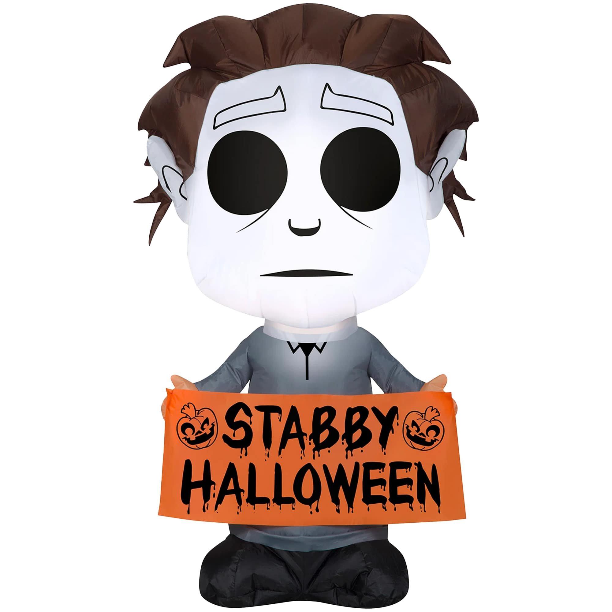 3.5 Foot Halloween Michael Myers Light Up Halloween Inflatable Lawn Decoration