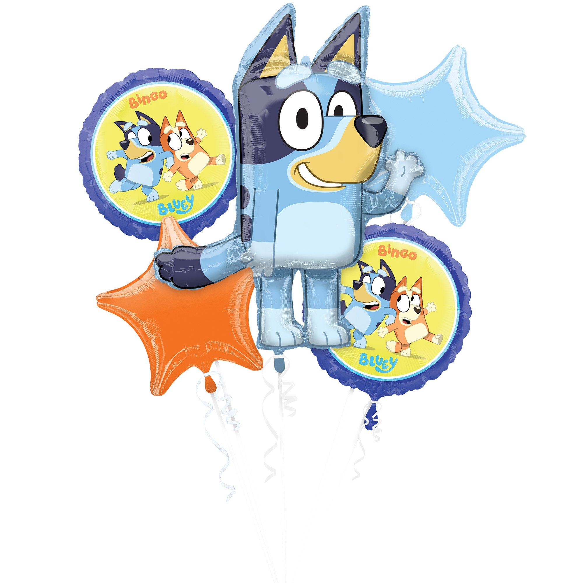 Bluey Foil Balloon Bouquet, 5pc