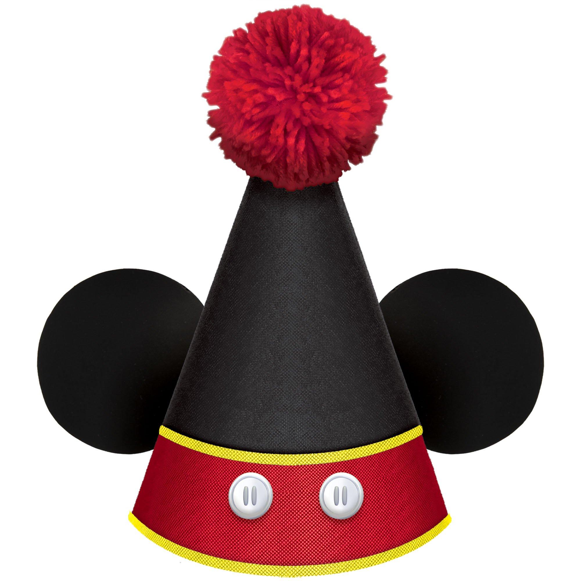 Mickey Mouse Forever Cardstock & Fabric Party Hat, 5in x 7in