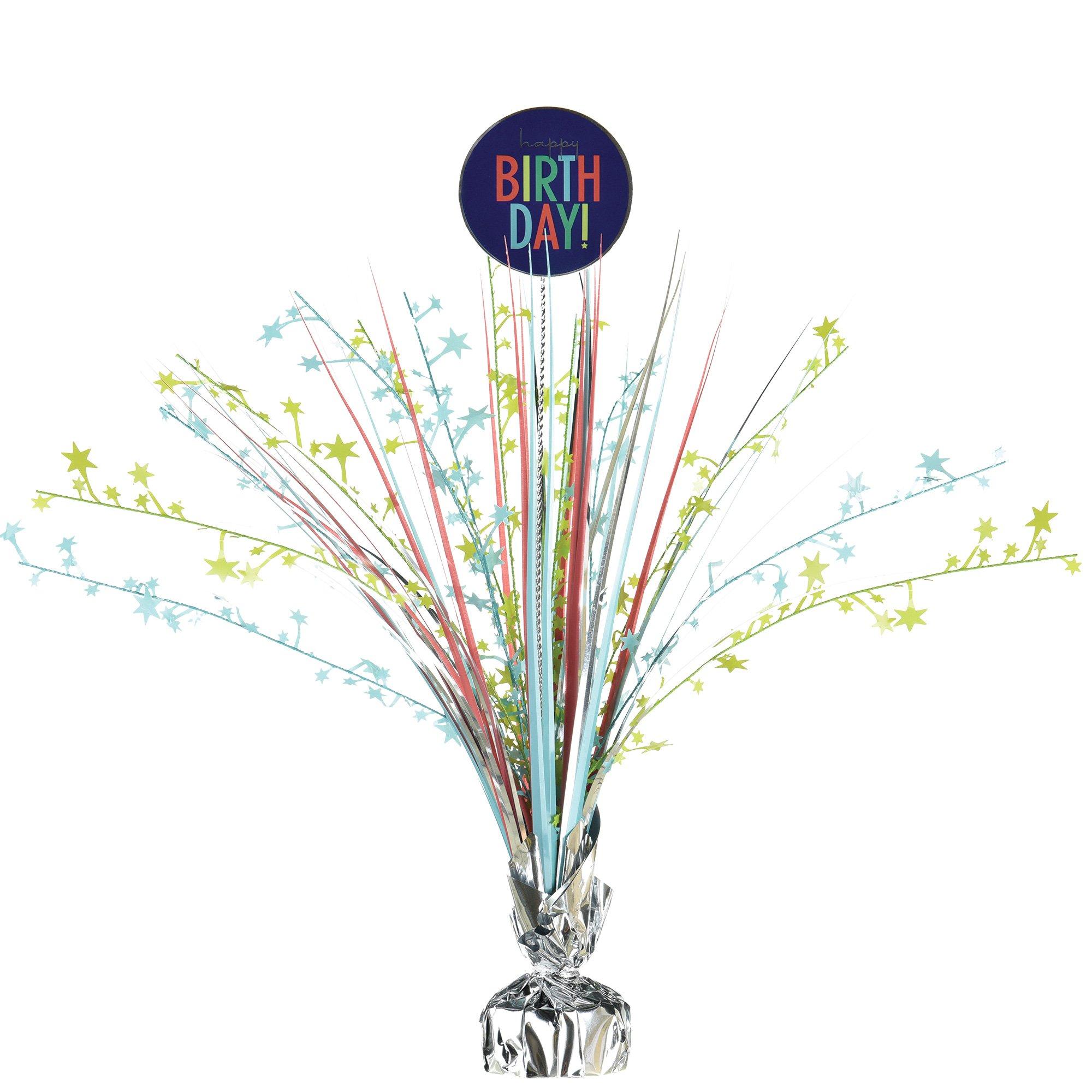 Modern Birthday Spray Centerpiece, 18in