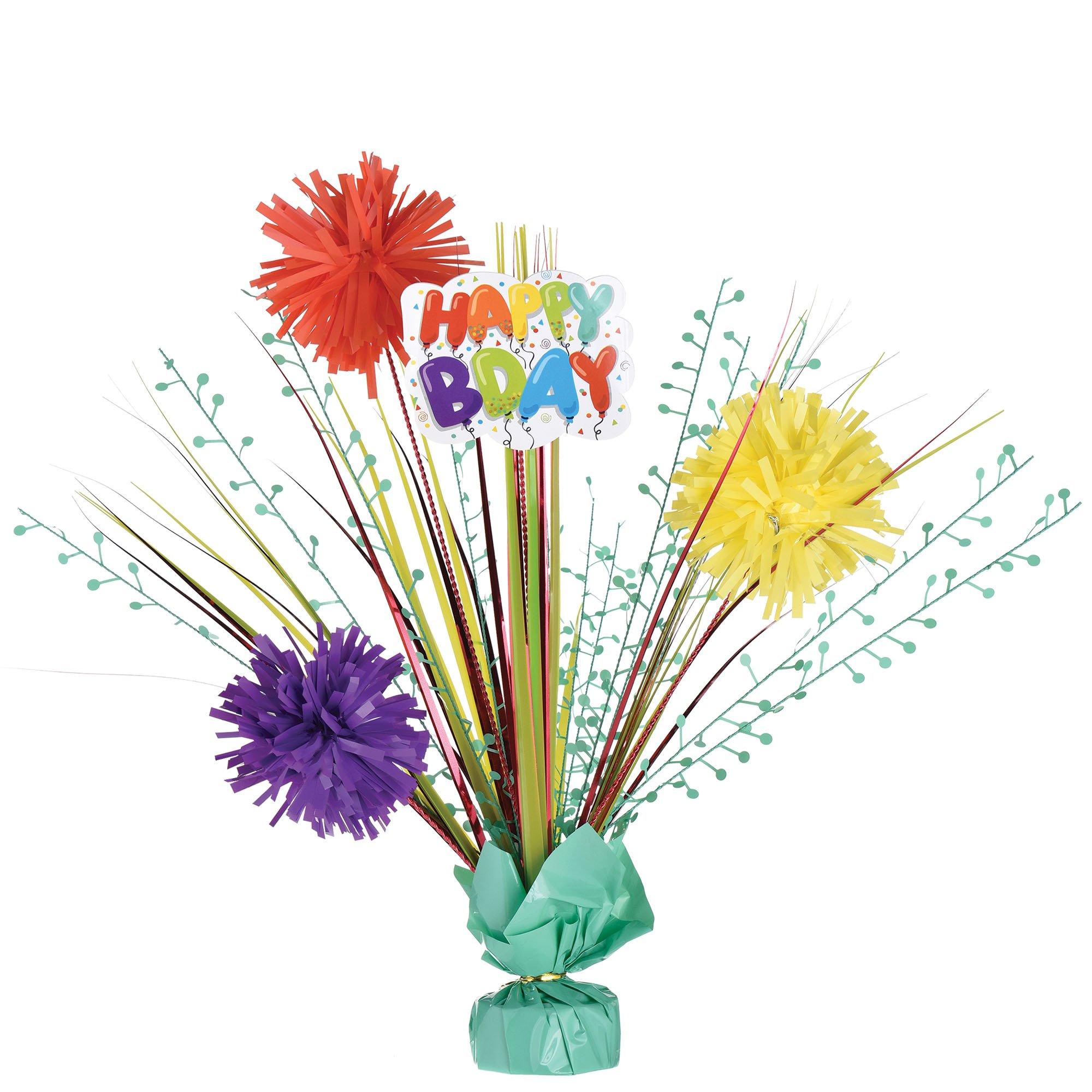 Balloon Birthday Celebration Spray Centerpiece, 18in
