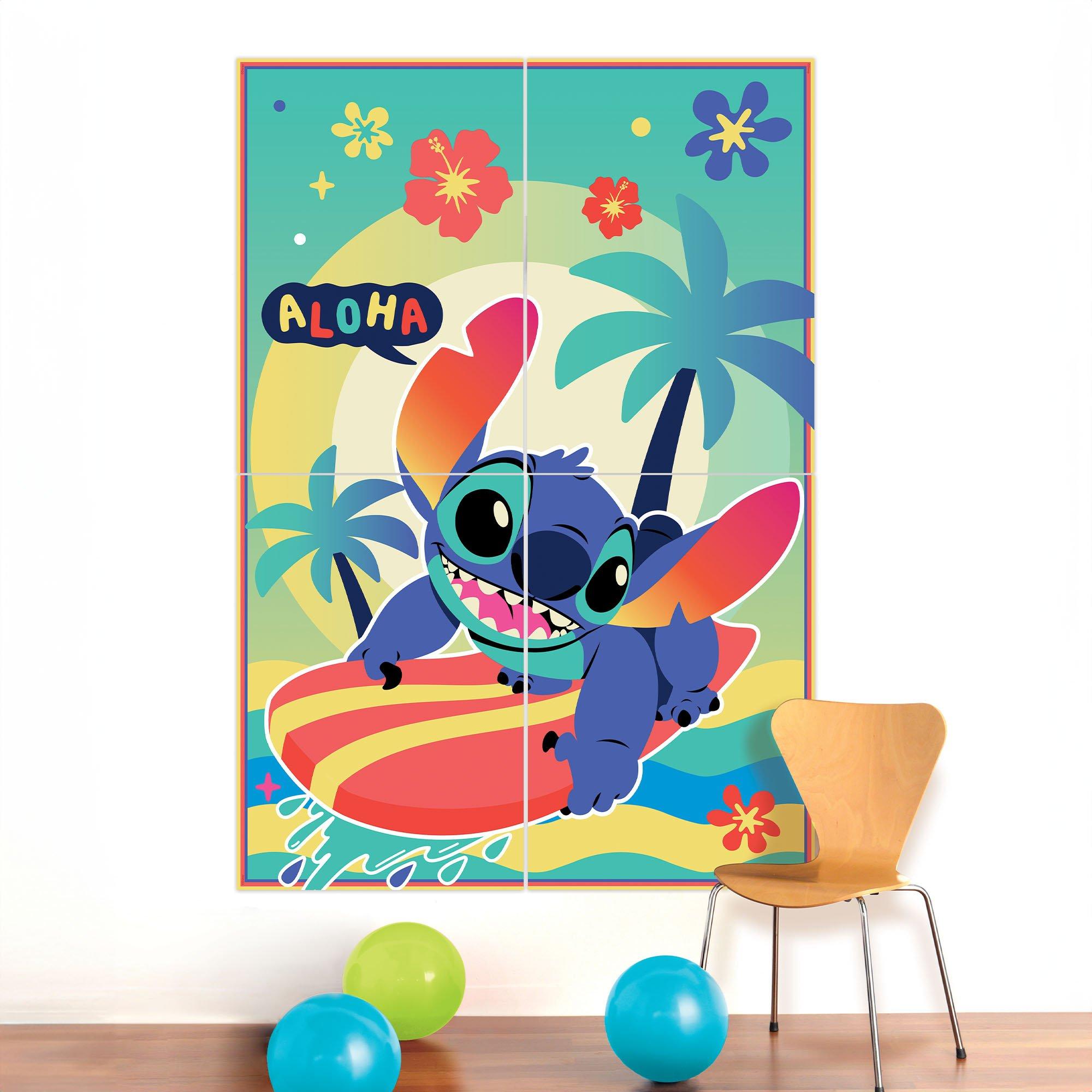 Stitch Aloha Plastic & Cardstock Photo Booth Kit, 4.9ft x 5.4ft - Disney Lilo & Stitch