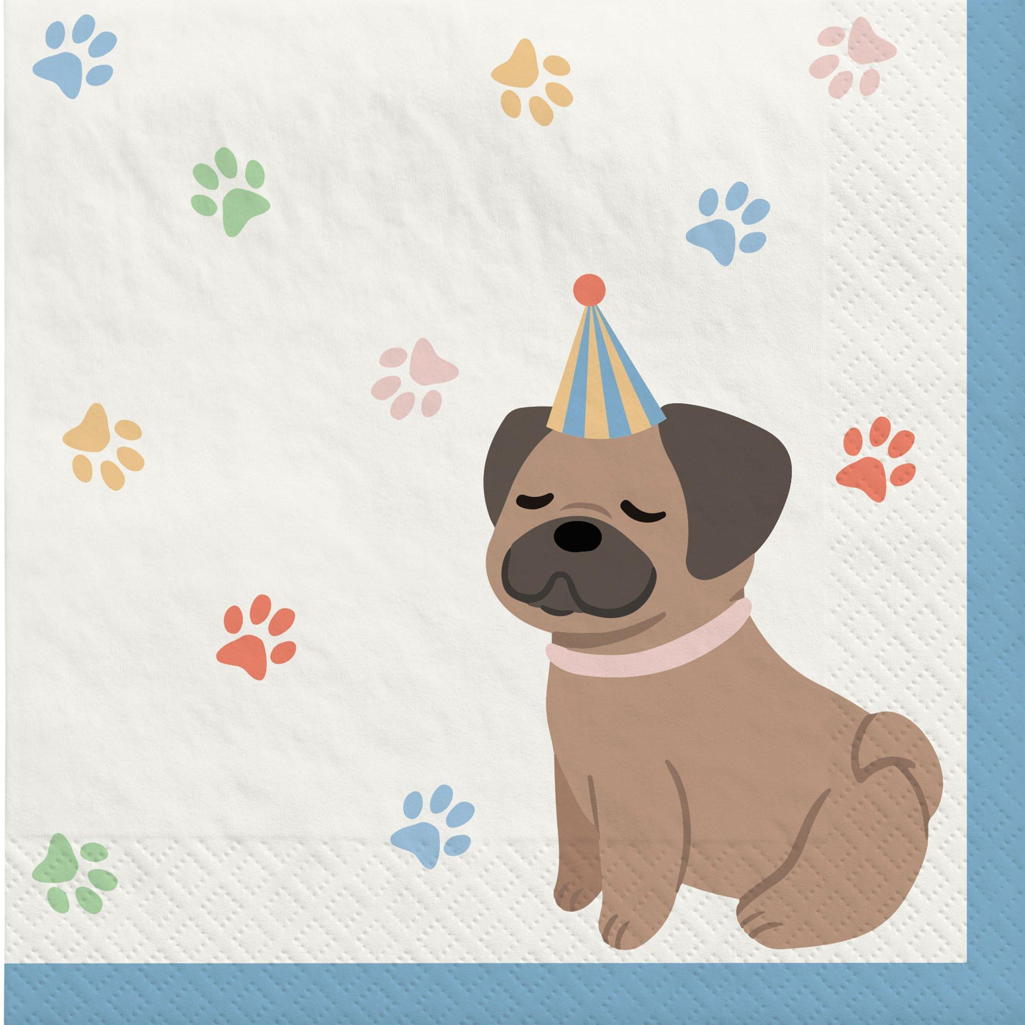 Pawsome Party Paper Lunch Napkins, 6.5in, 16ct