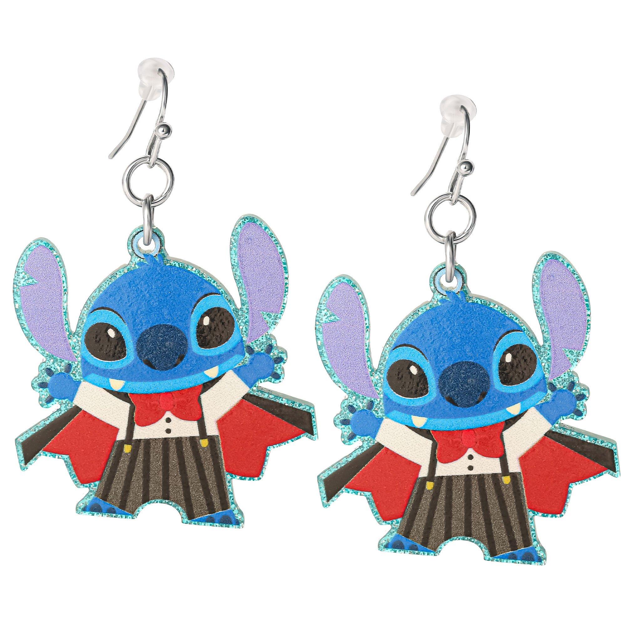 Vampire Stitch Halloween Dangle Earrings - Disney Lilo & Stitch