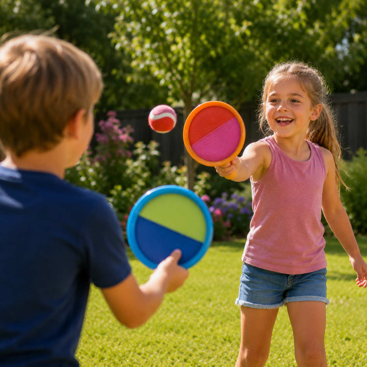 Velcro Catch Game Blue and Green, 3pc