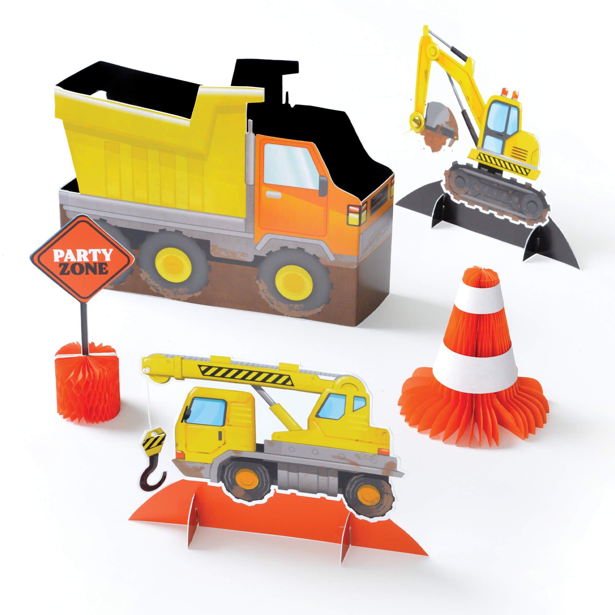 Construction Party Tabletop Decorating Kit, 5pc