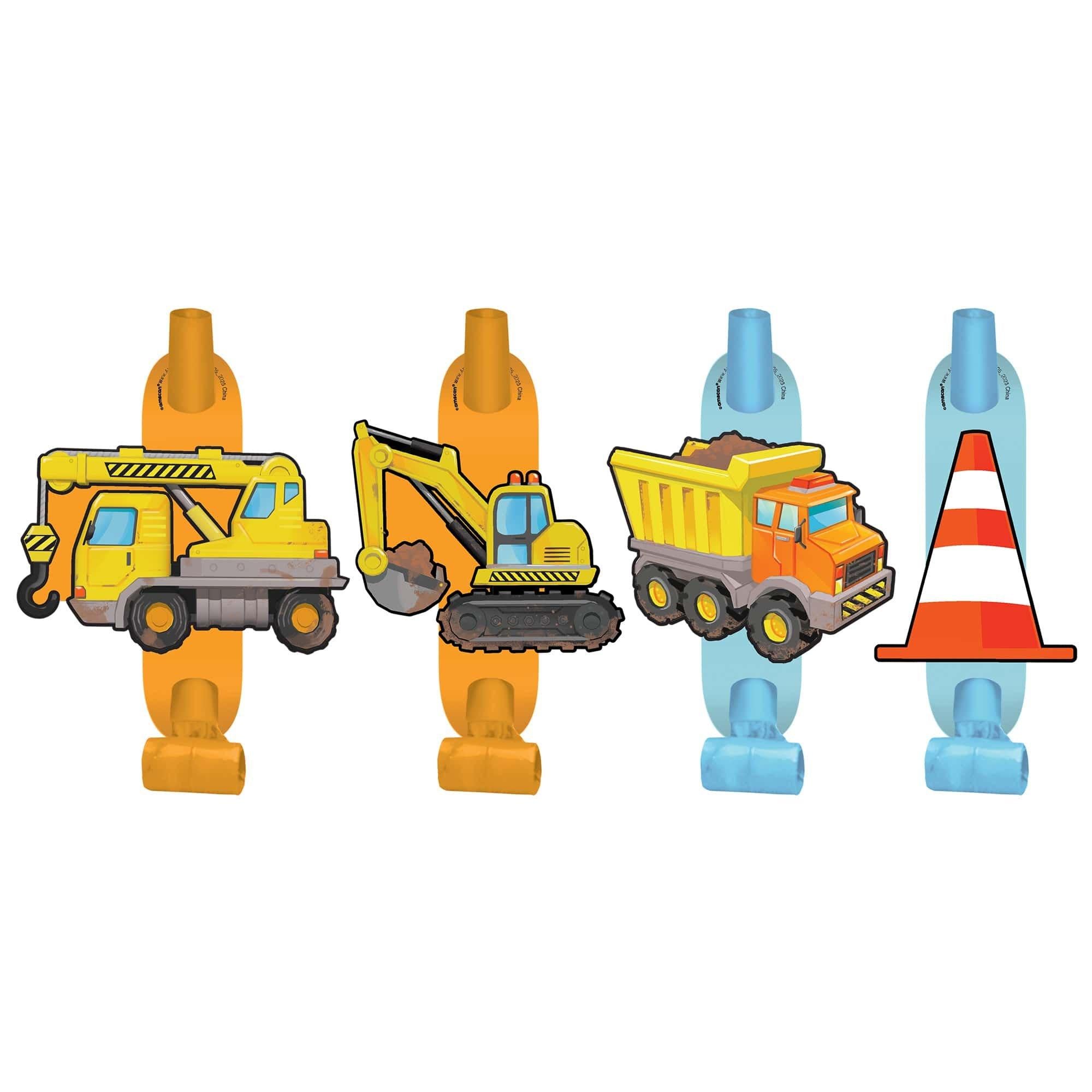 Construction Party Blowouts, 8pc