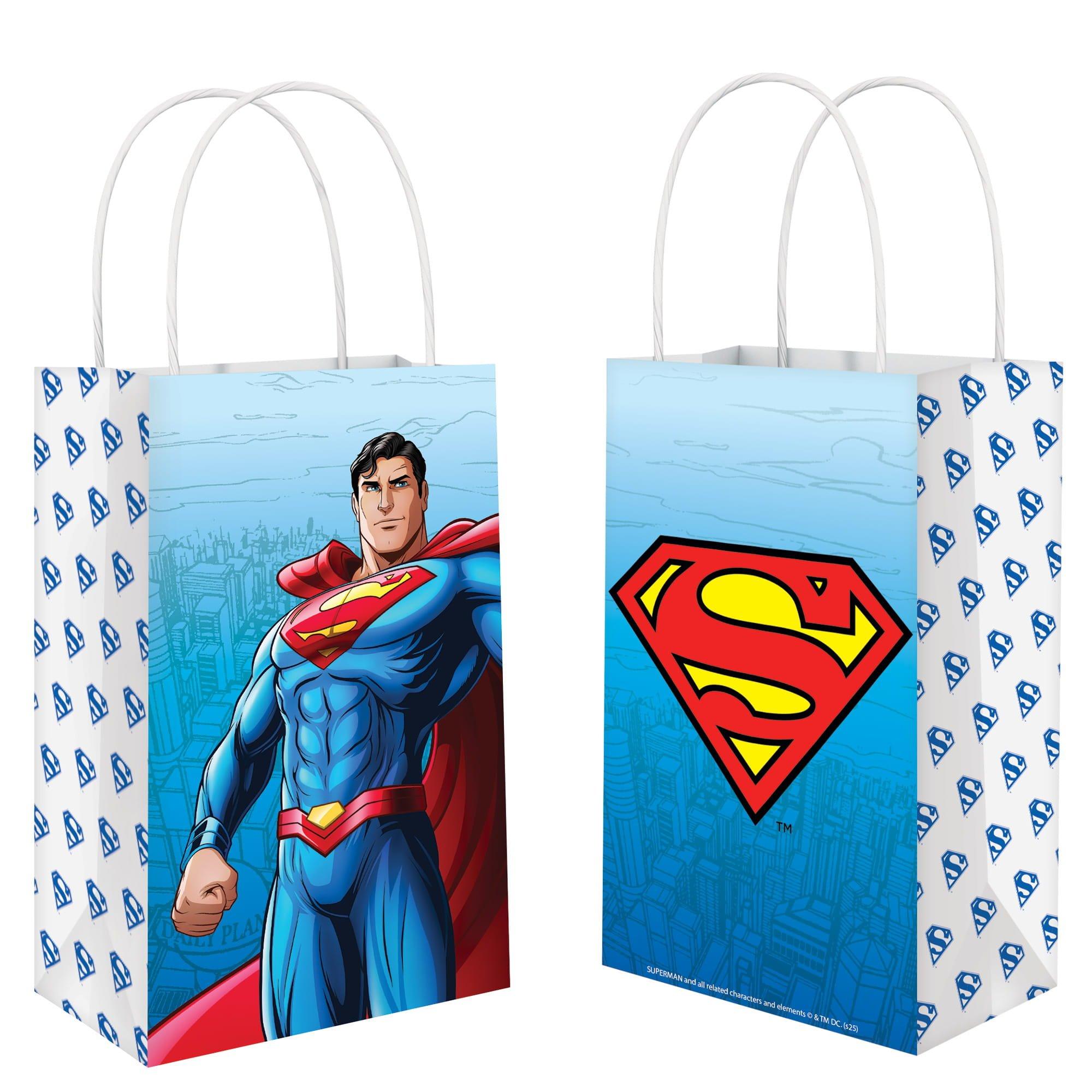 Superman Favor Bags, 8ct