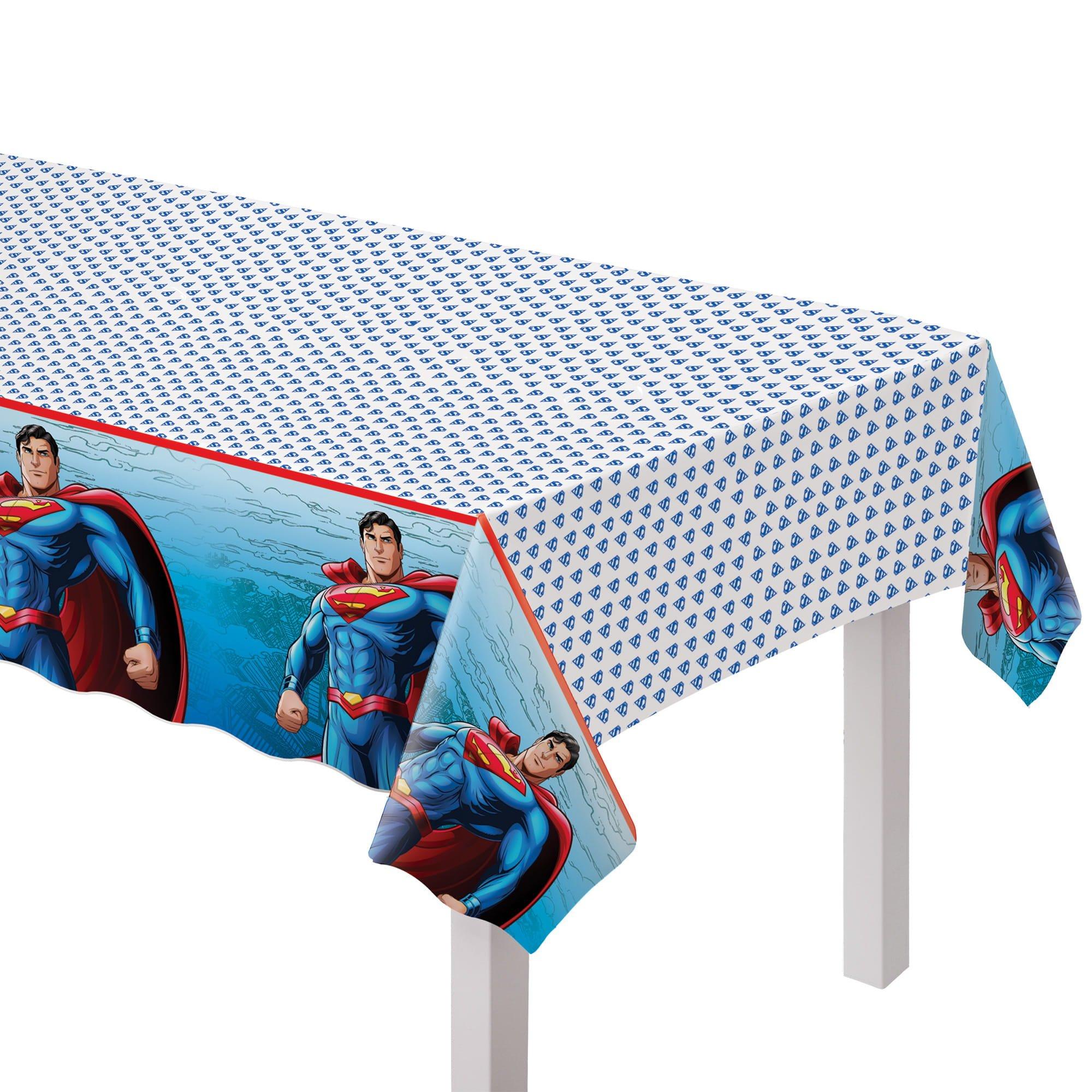Superman Plastic Table Cover, 54in x 96in