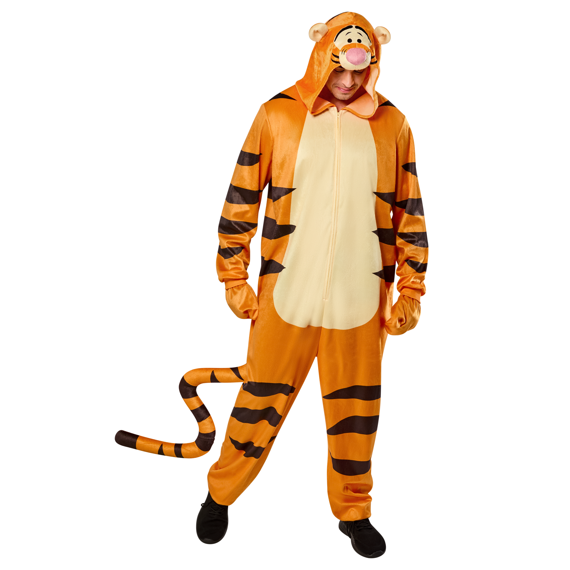Disney Winnie the Pooh Tigger Zipster Costume for Adults
