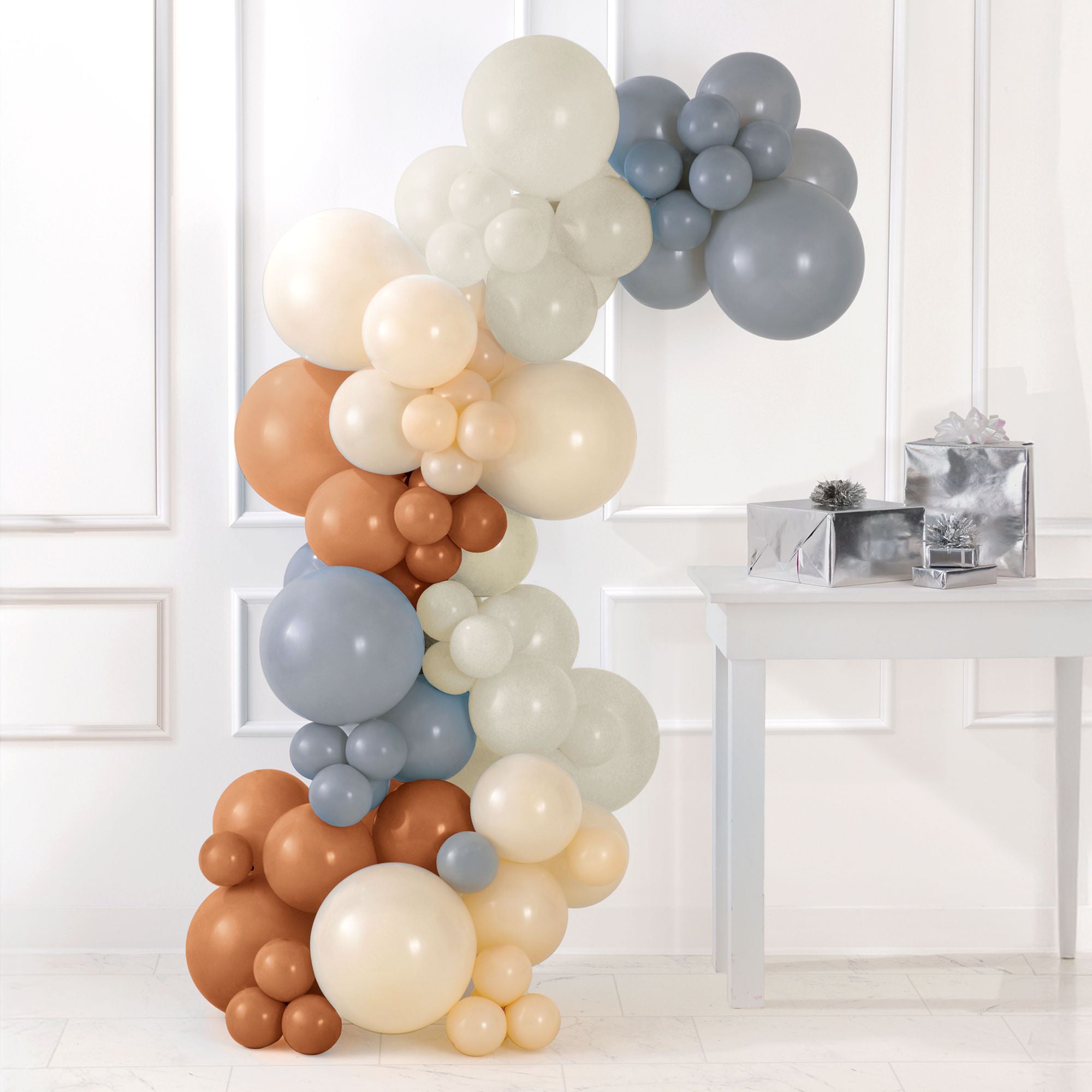 Air-Filled Latex Balloons Garland Neutrals, 90pc