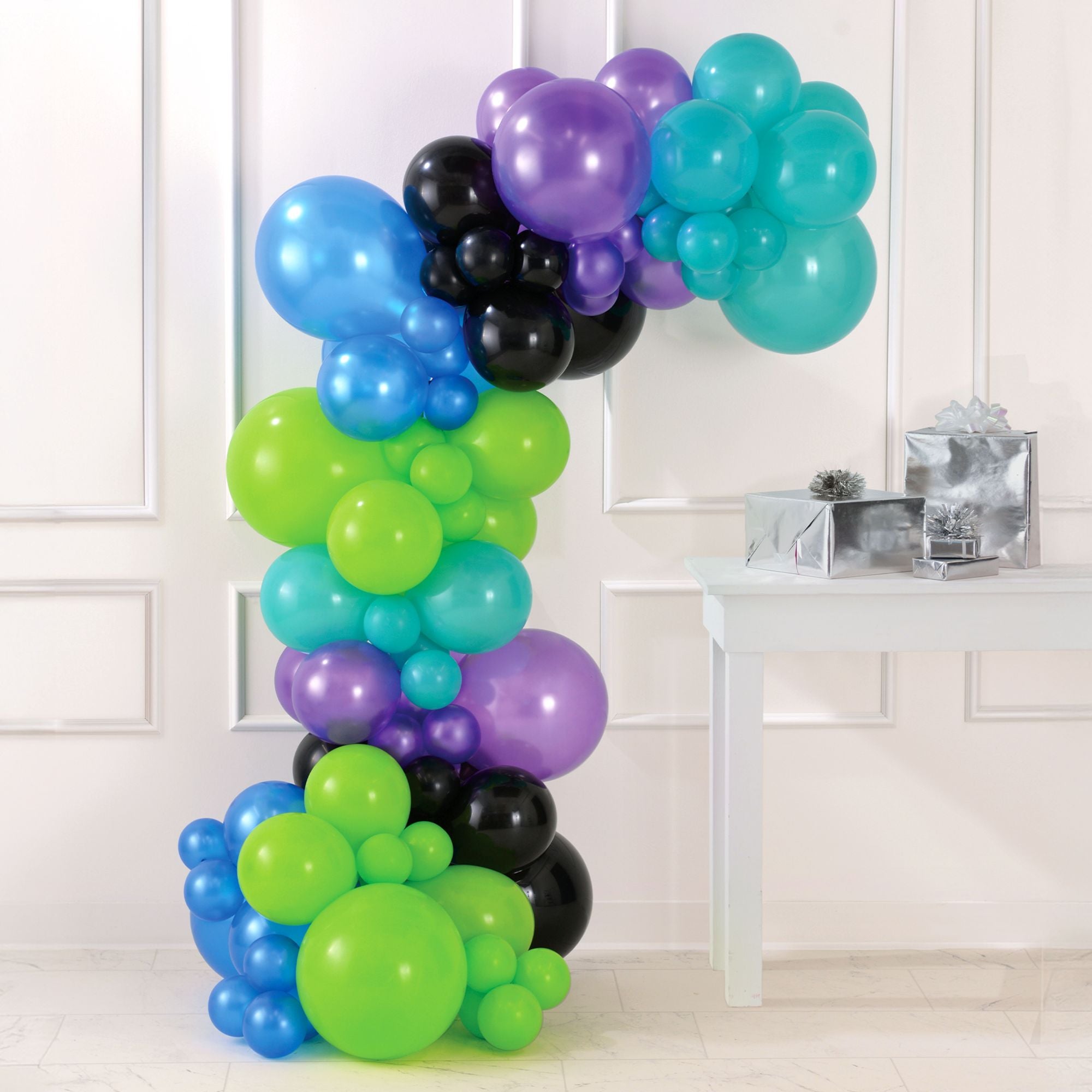 Air-Filled Latex Balloons Garland Cyber Brights, 90pc