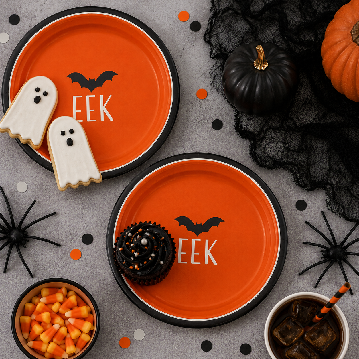 Boo Bash Dessert Plates, 7in, 8ct