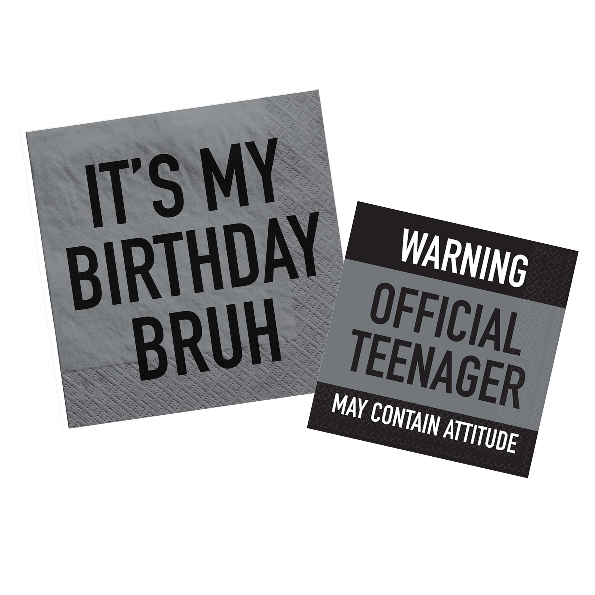 It's My Birthday Bruh Napkins, 16ct, Assorted Options