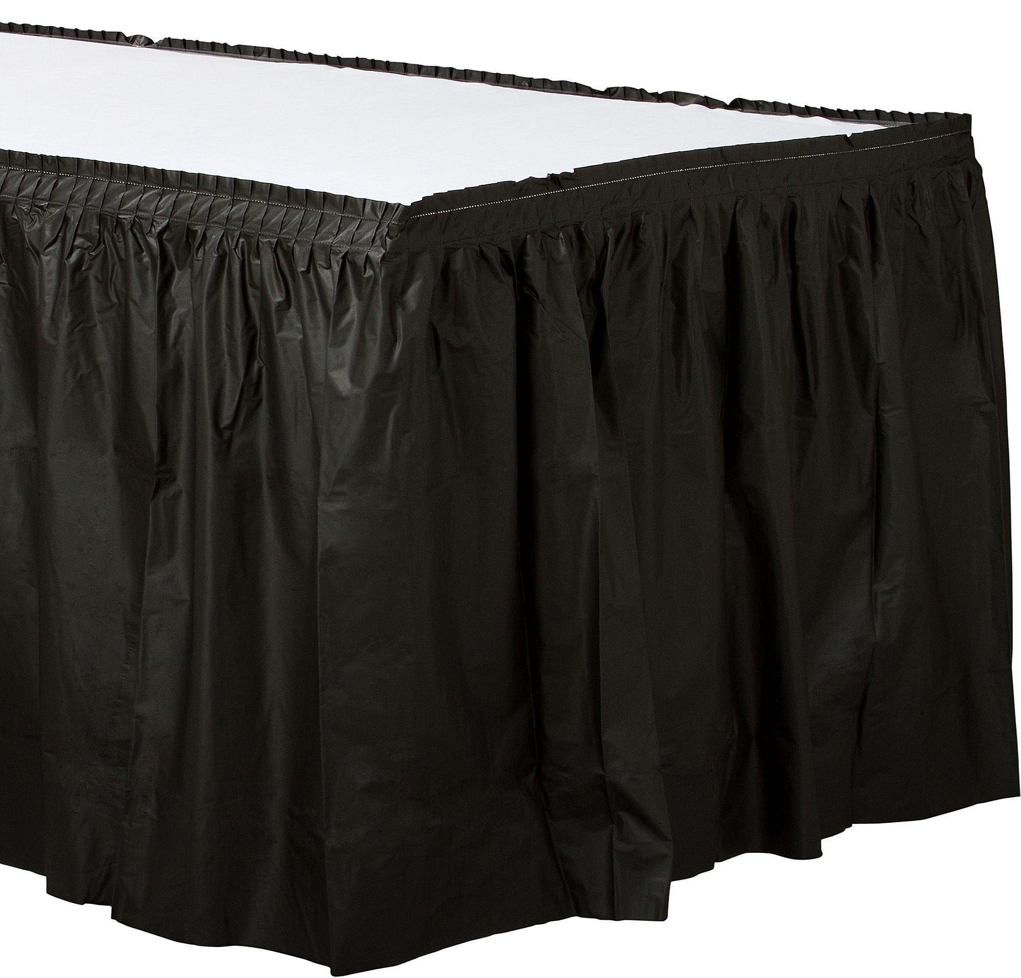 Plastic Table Skirt, 168in x 29in, Assorted Colors
