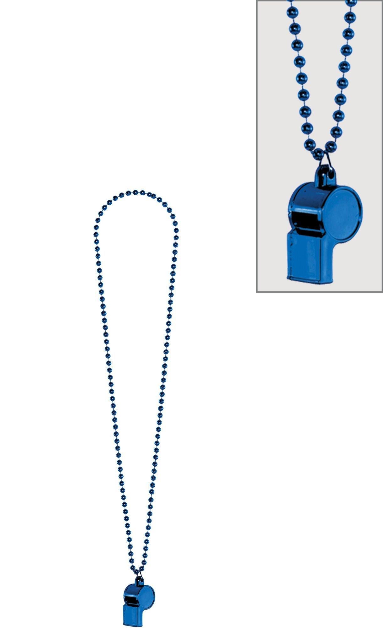 Party Beads with Whistle, Assorted Colors