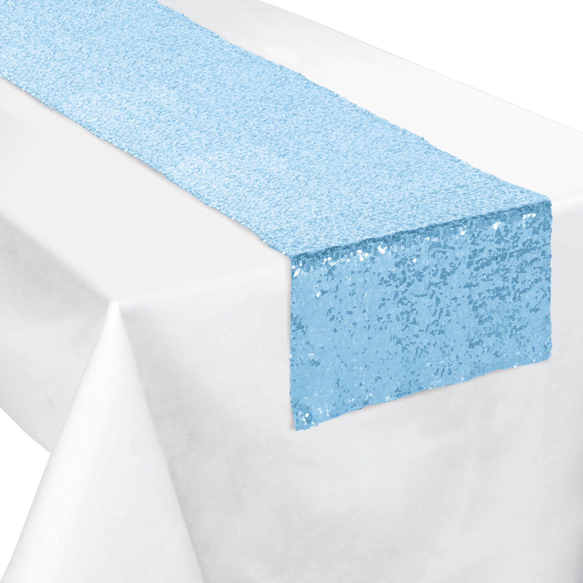 Sequin Table Runner, 13in x 72in - Oh Baby!, Assorted Colors
