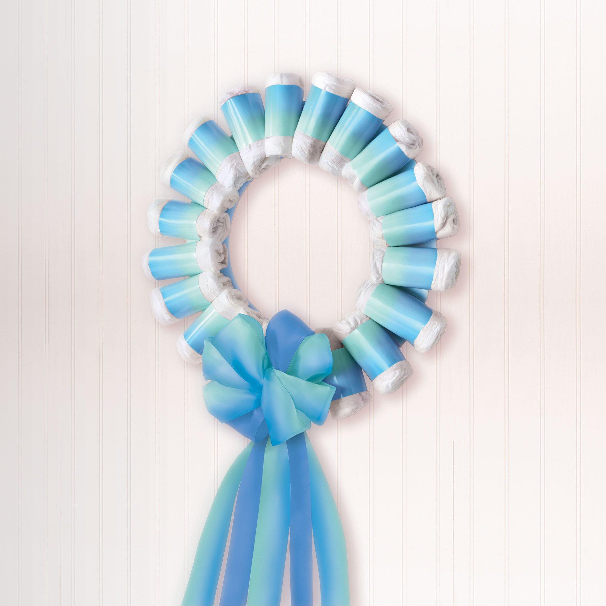 Oh Baby! Baby Shower Diaper Wreath Kit, 85pc, Assorted Colors