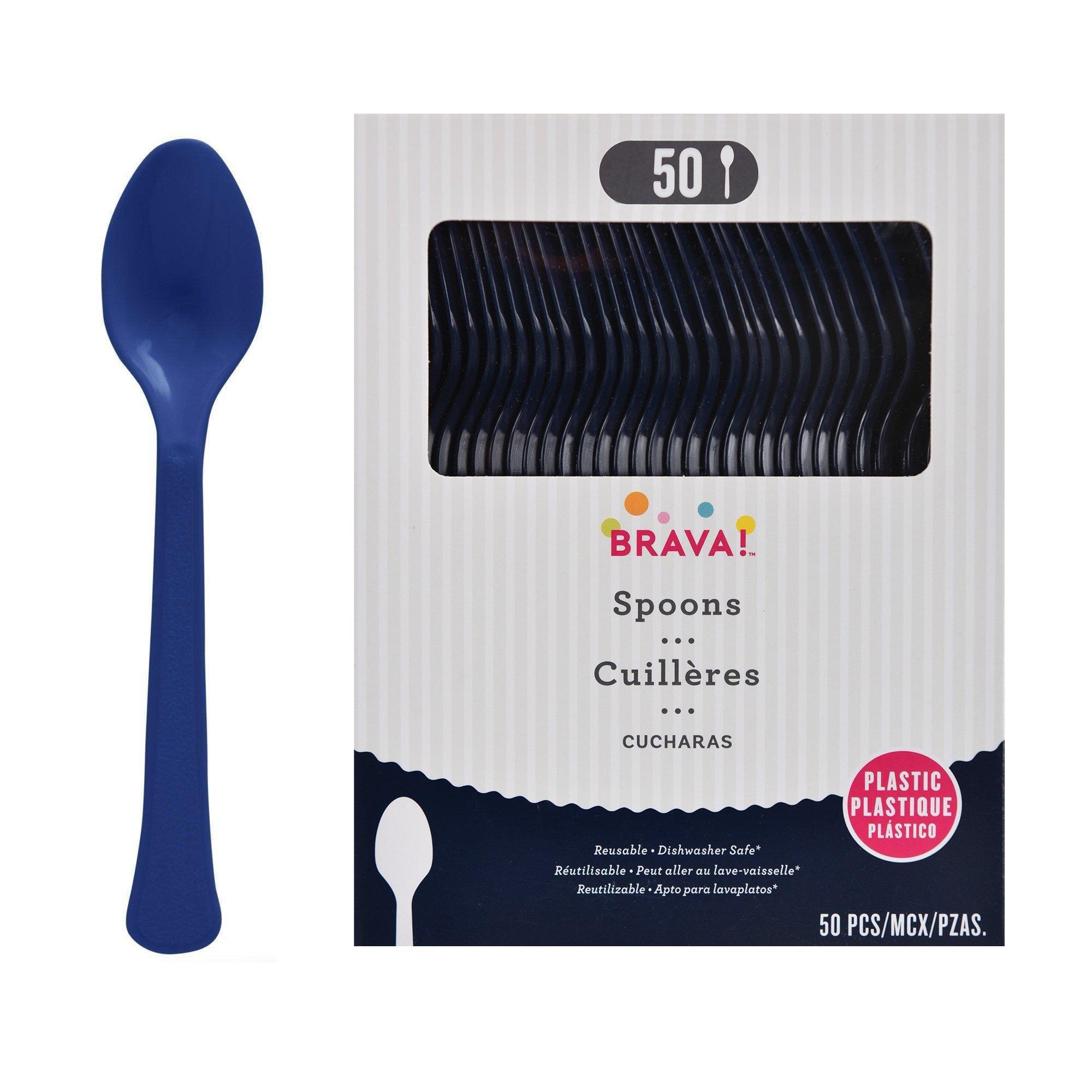 Plastic Spoons, Assorted Colors